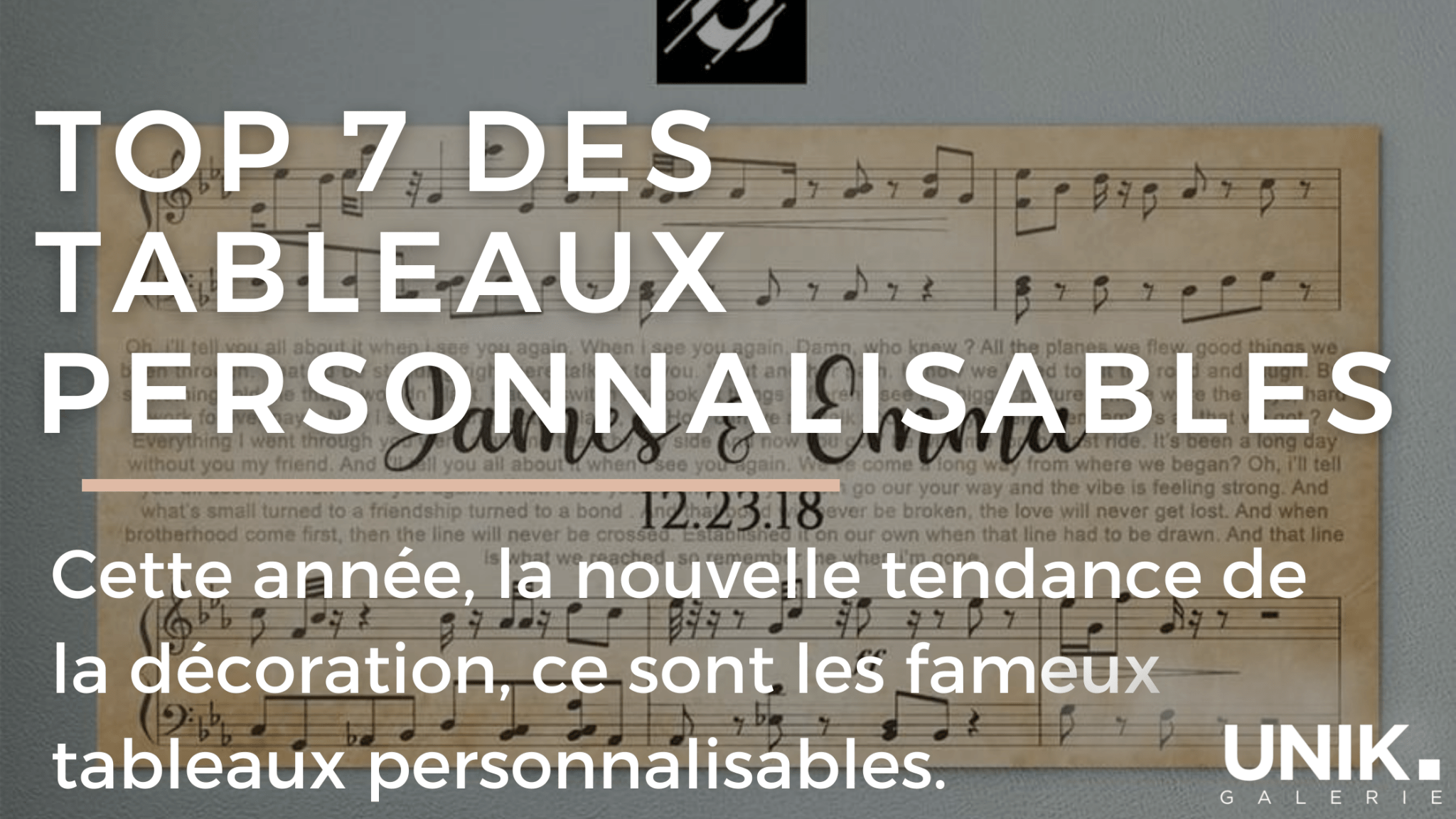 Top 7 des Tableaux Personnalisables - Unik Galerie
