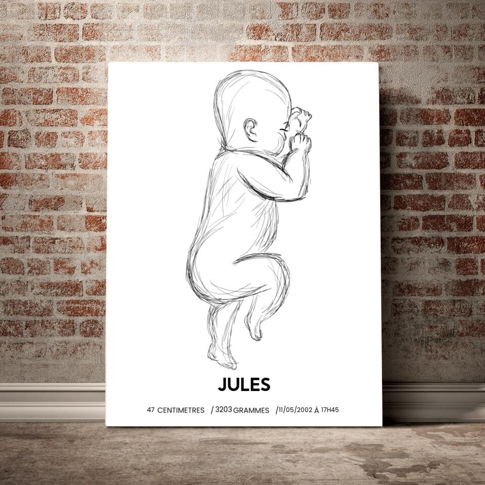 Unik® | Tableau Personnalisable Naissance 