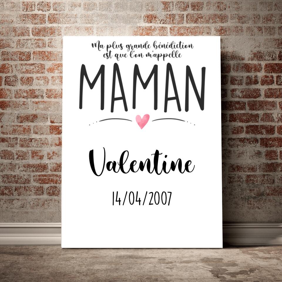 Unik® | Tableau Familiale Personnalisable 