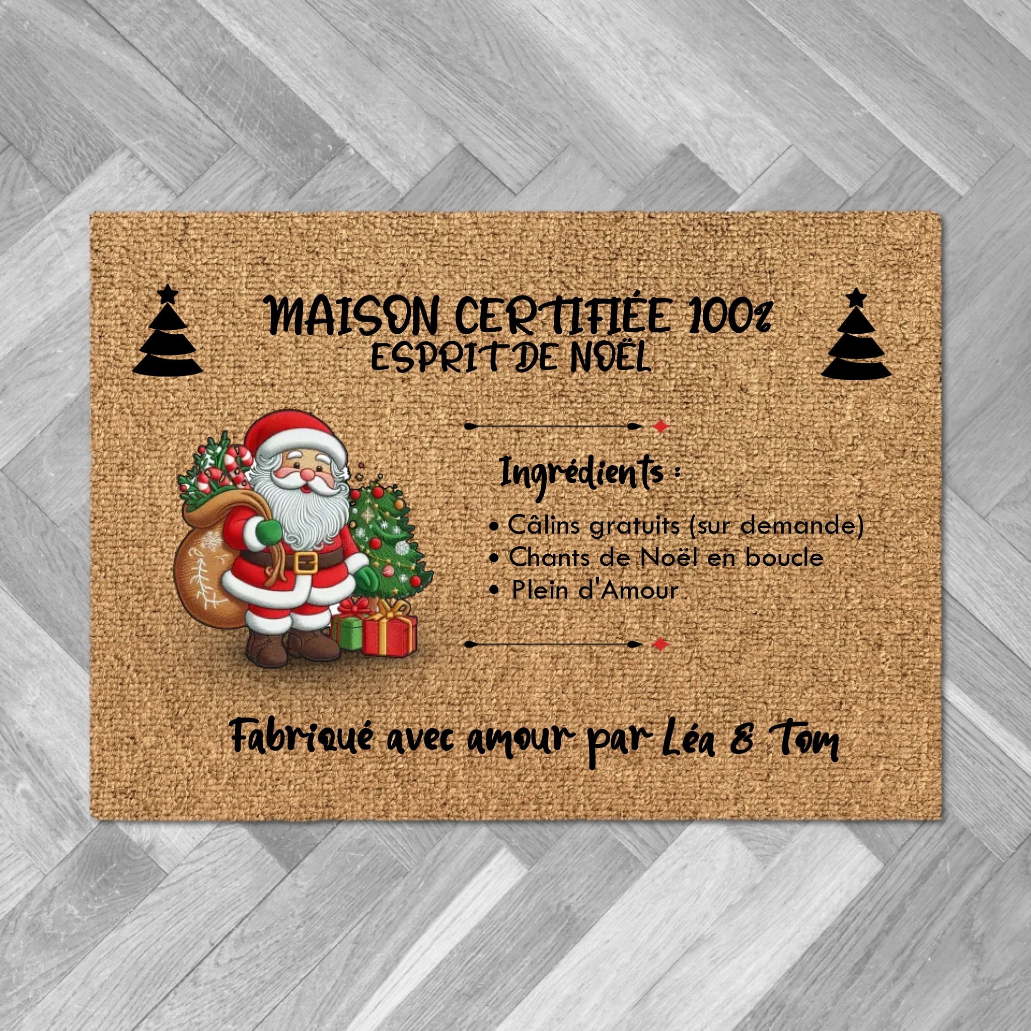 Unik® | Paillasson en matériau luxueux 100% Noël