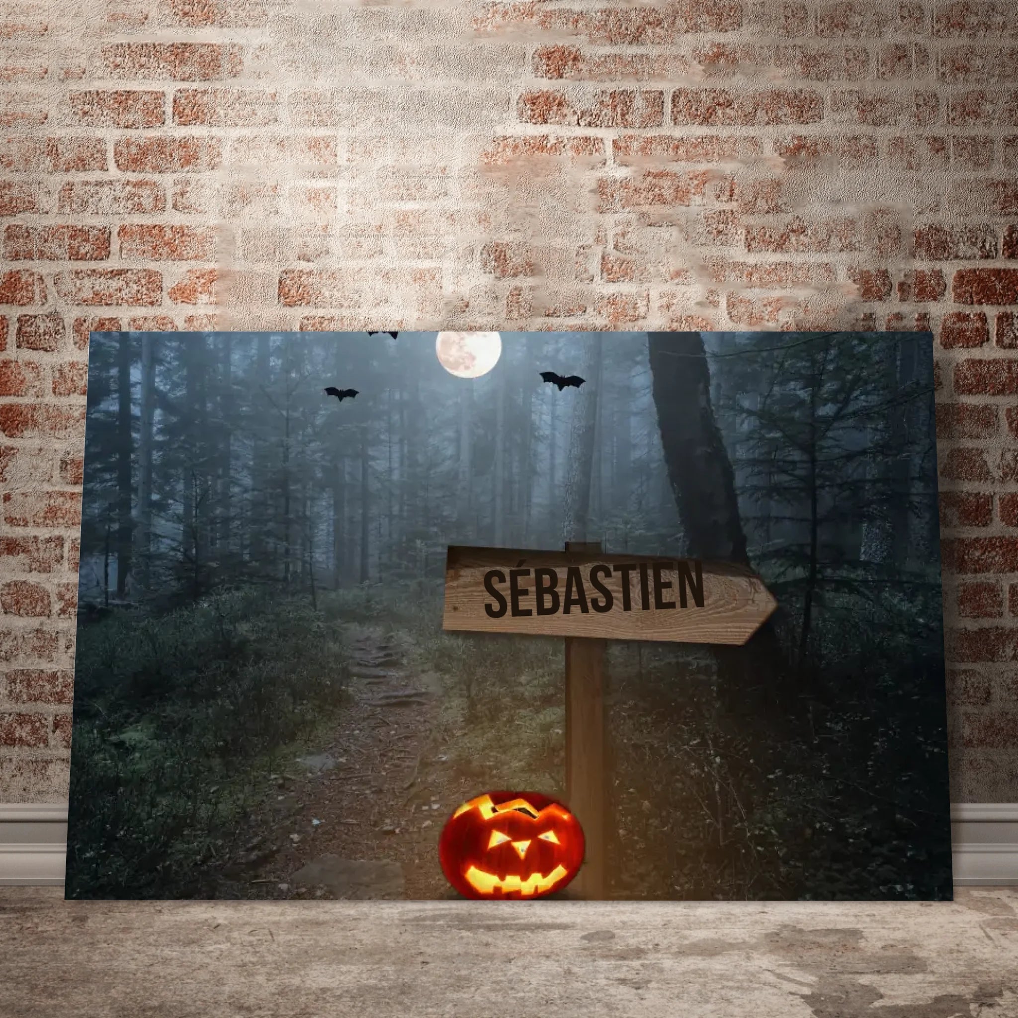 Unik® | Tableau Prénoms Personnalisable Halloween 