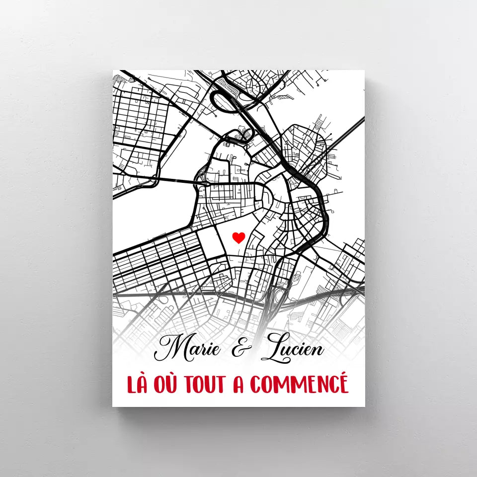 Tableau Couple Personnalisé - Unik Galerie
