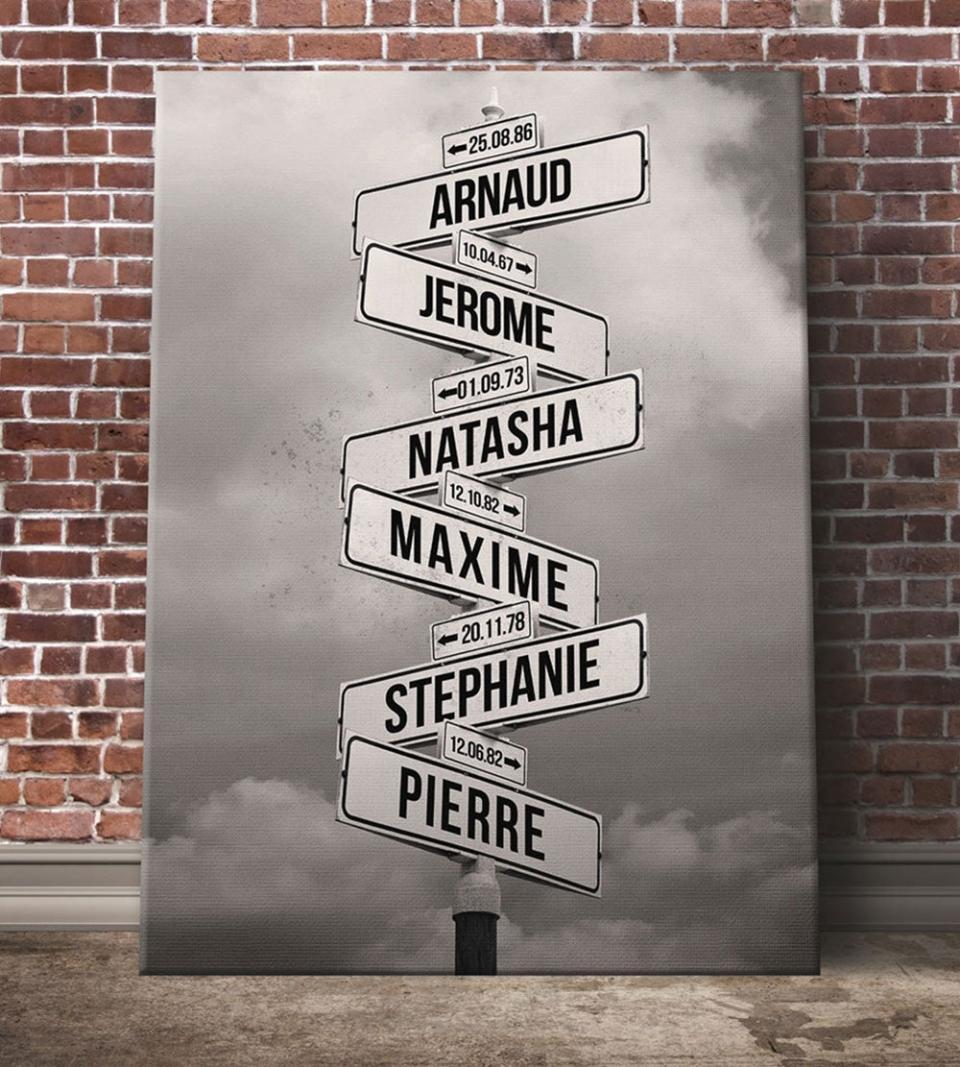 Tableau Prénoms Personnalisable