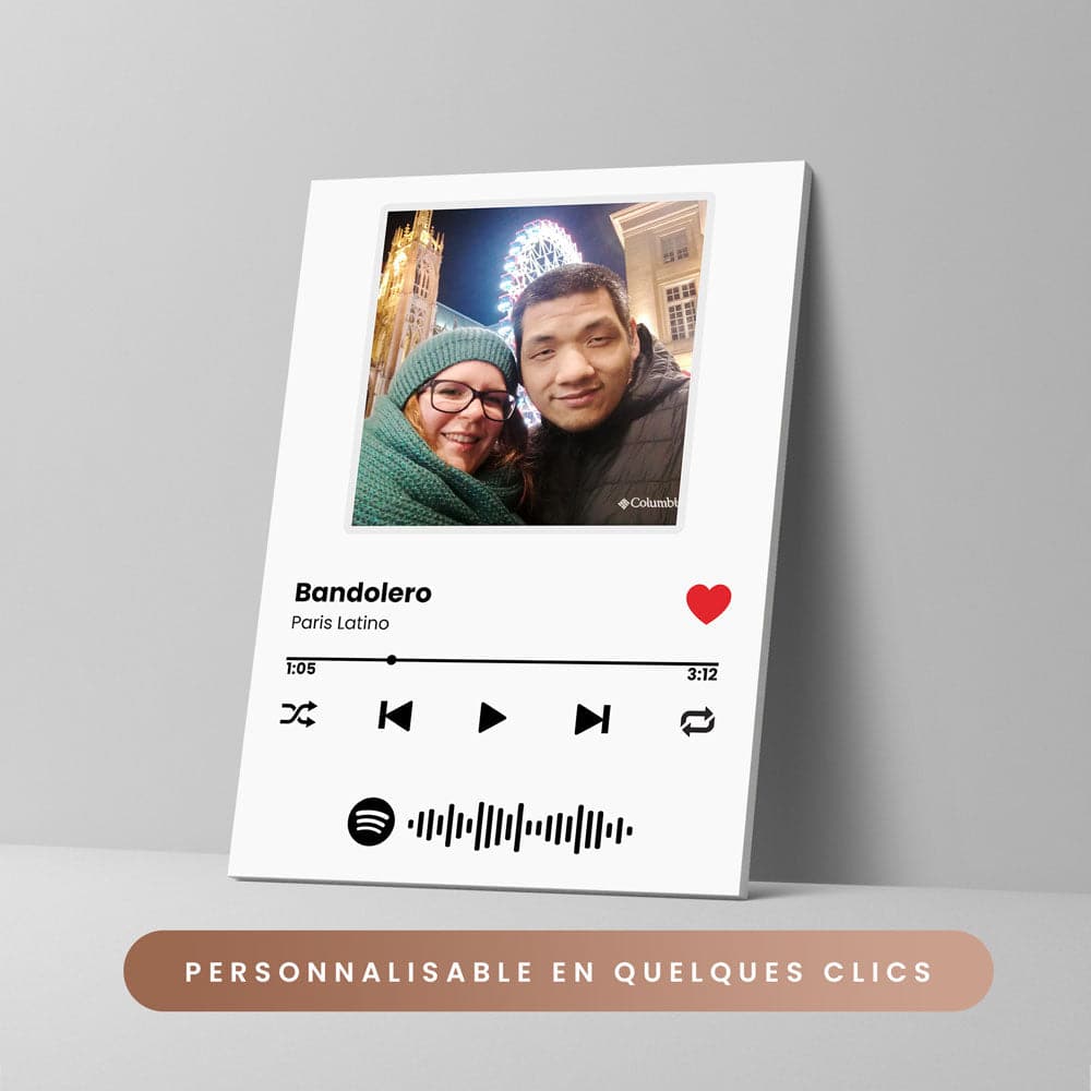 Tableau Spotify personnalisable - Unik Galerie