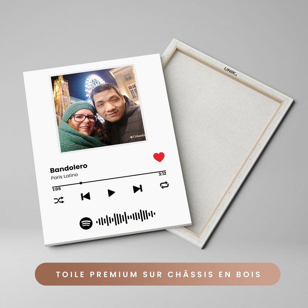 Tableau Spotify personnalisable - Unik Galerie