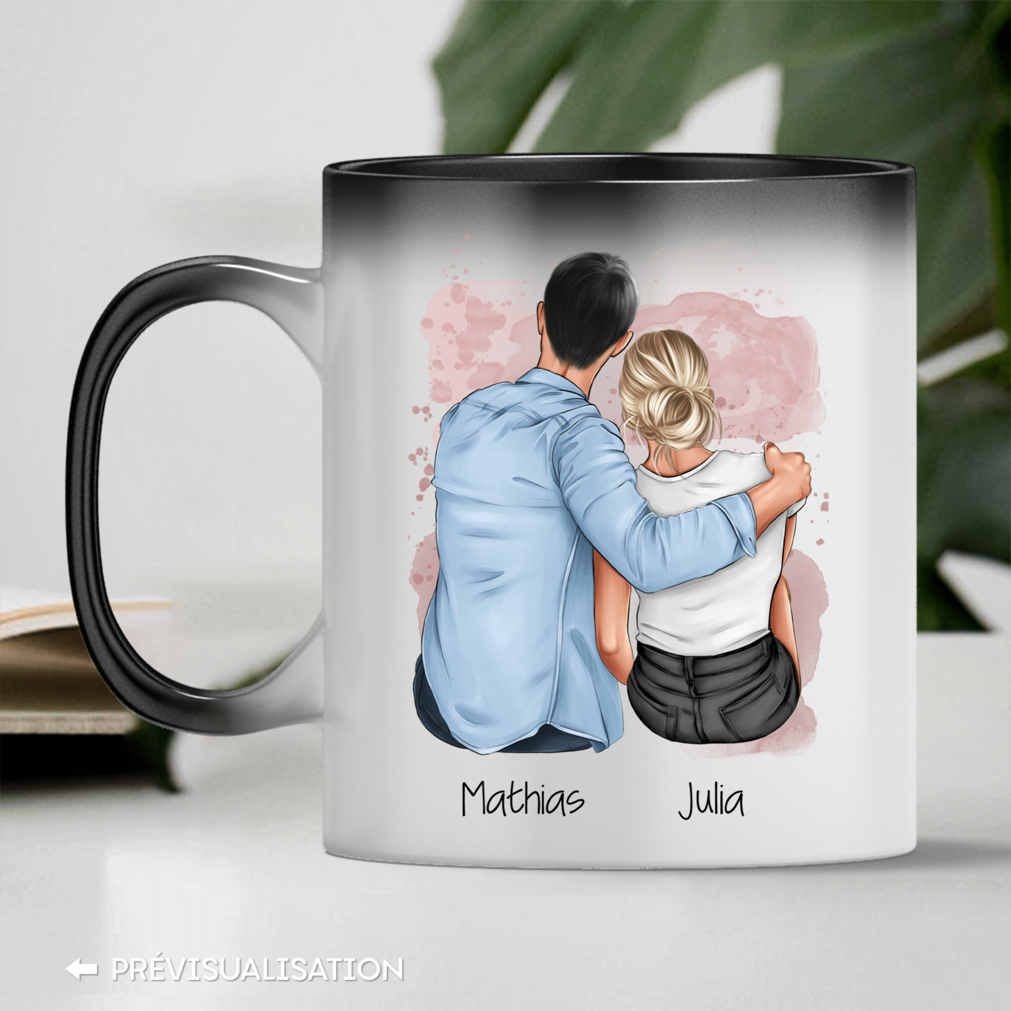 Unik® | Mug Magique Couple Personnalisable 