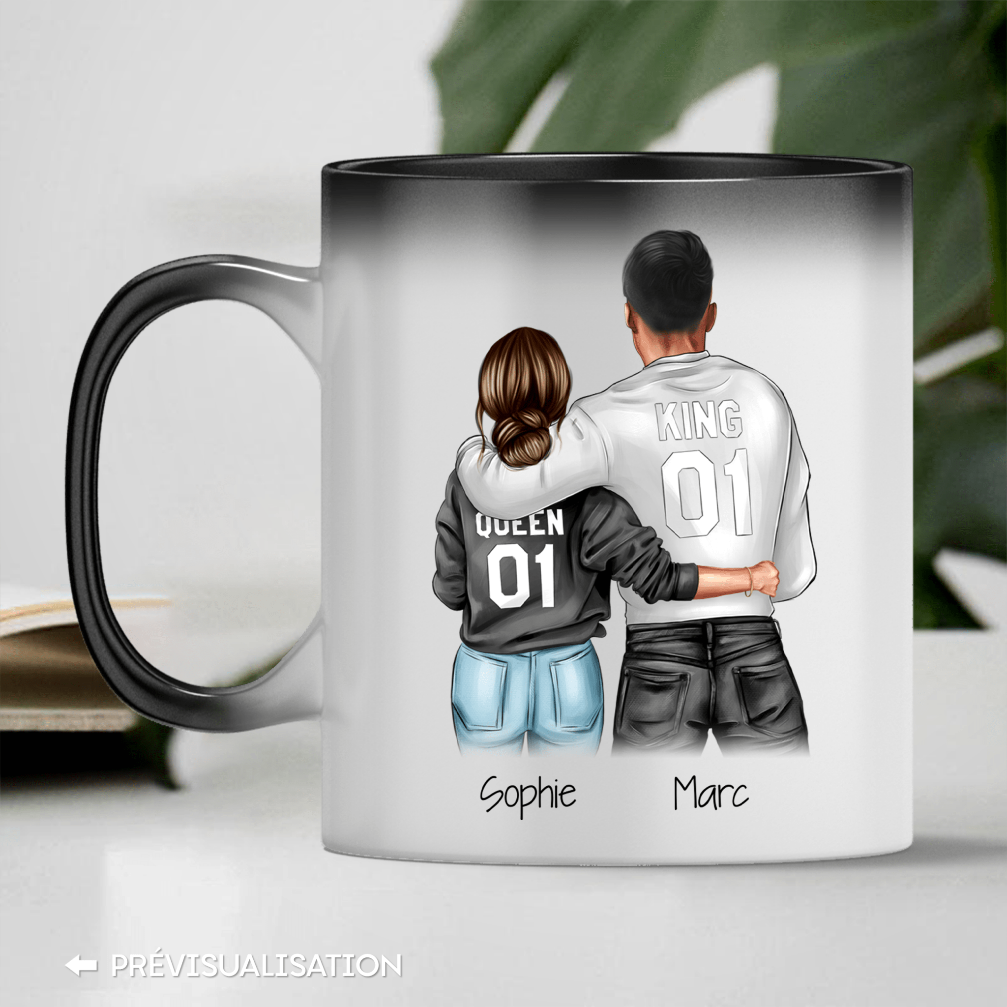 Unik® | Mug Magique Couple Personnalisable 