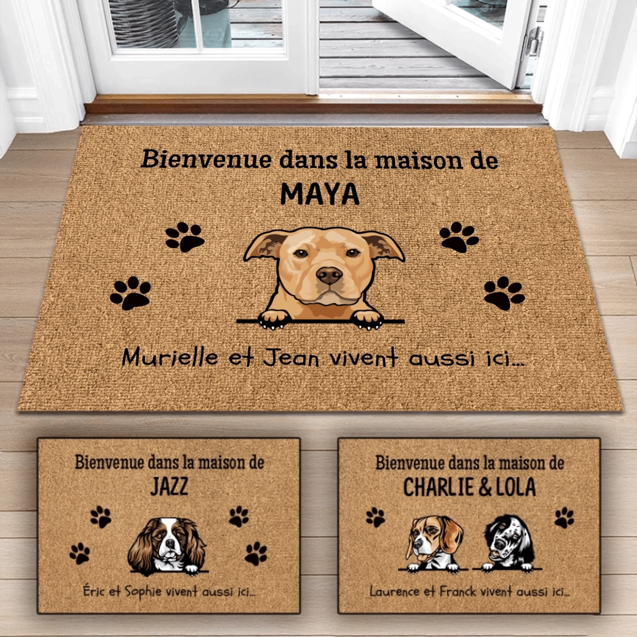 Unik® | Paillasson en matériau luxueux Animaux 