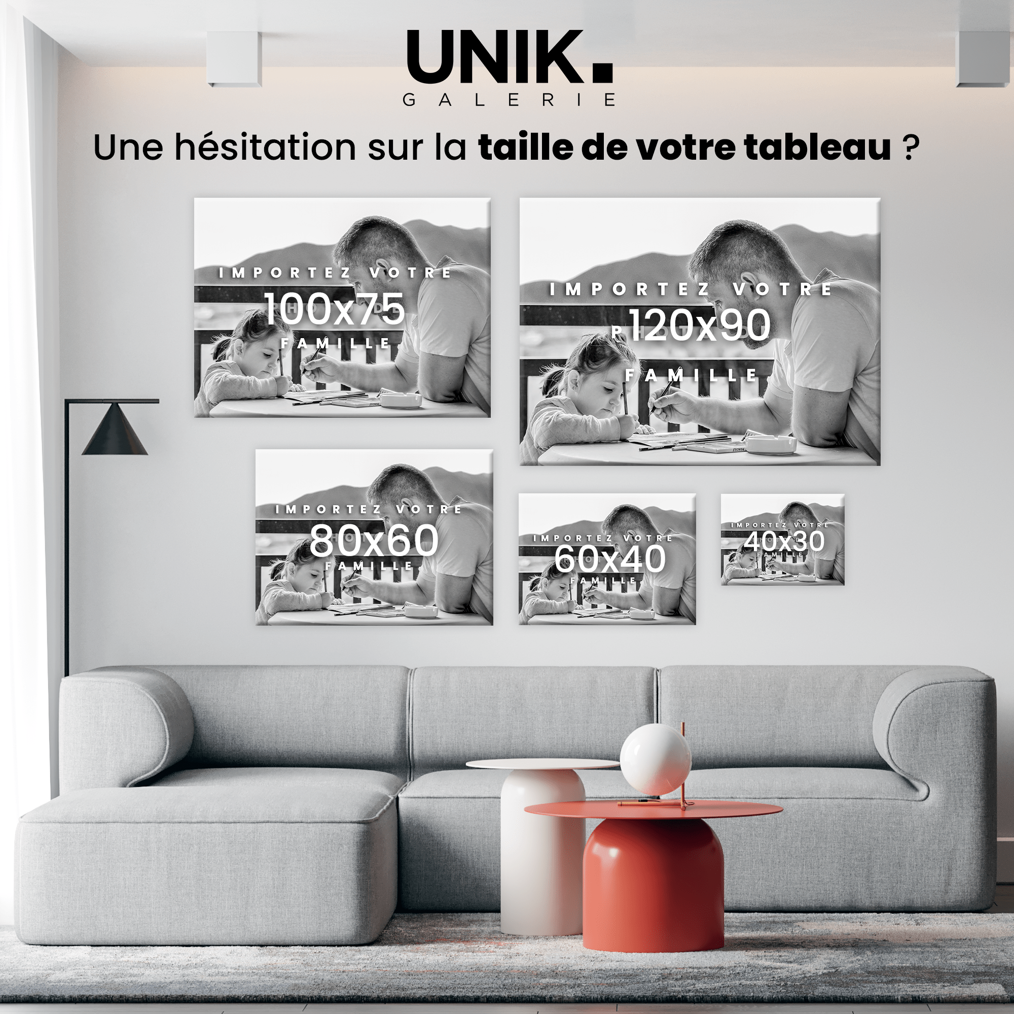Unik® | Tableau 100% Personnalisable - Unik Galerie