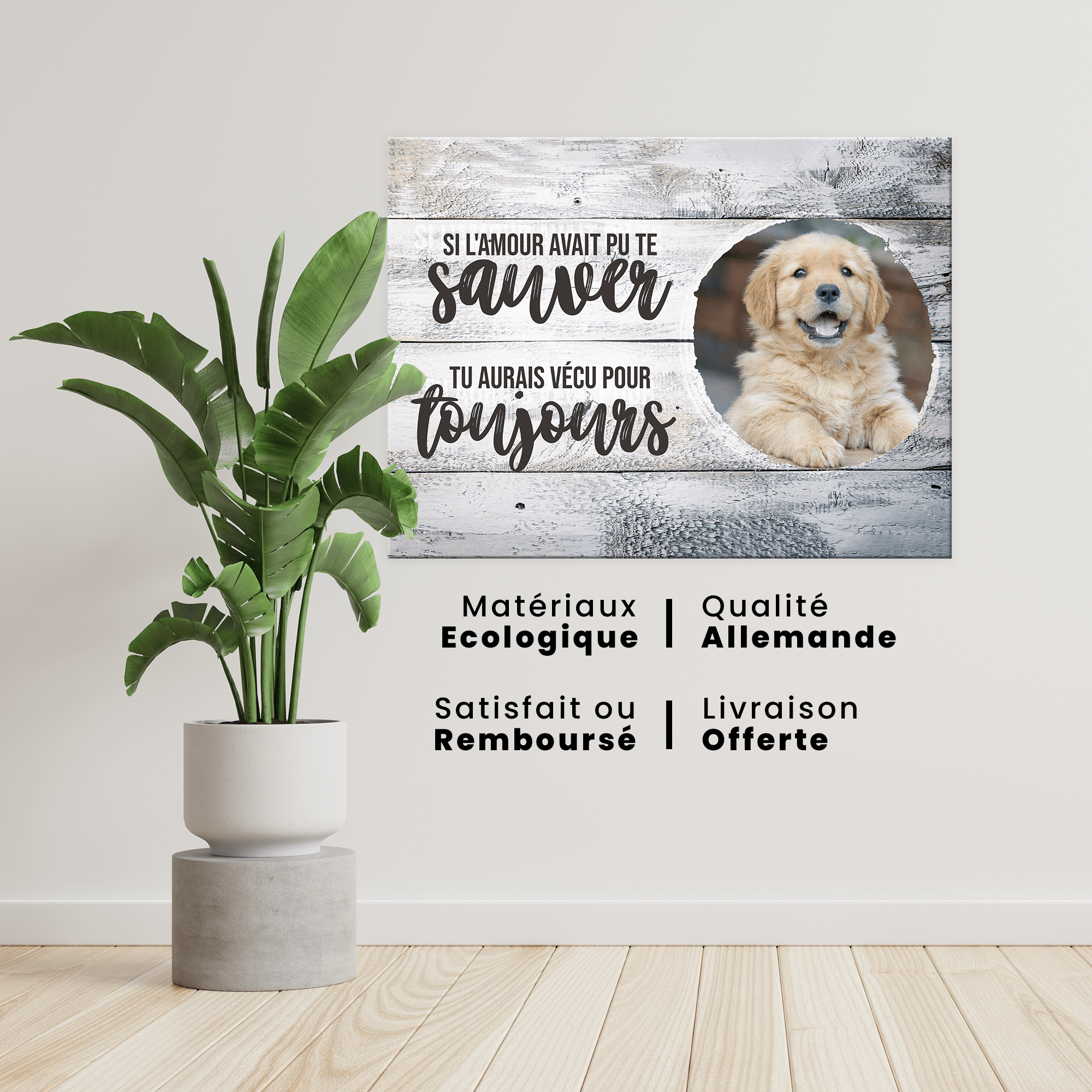 Unik® | Tableau Animaux Personnalisable 