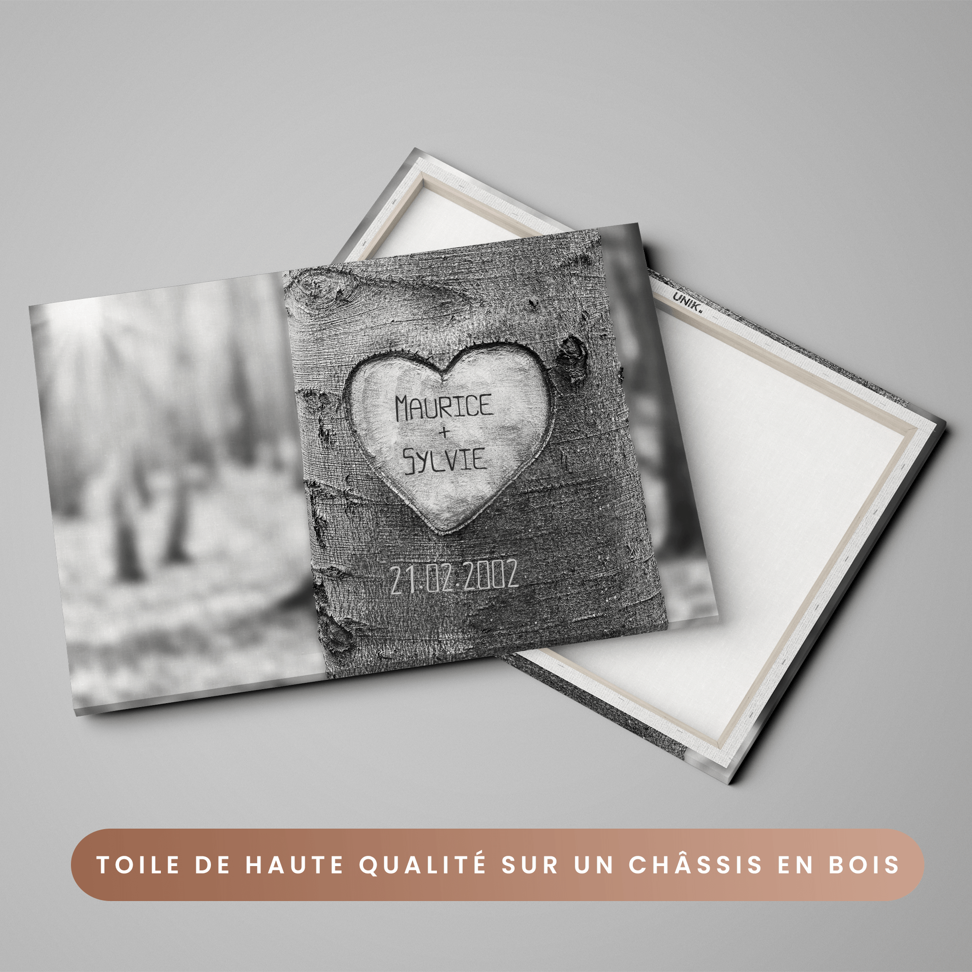 Unik® | Tableau Couple Personnalisable 