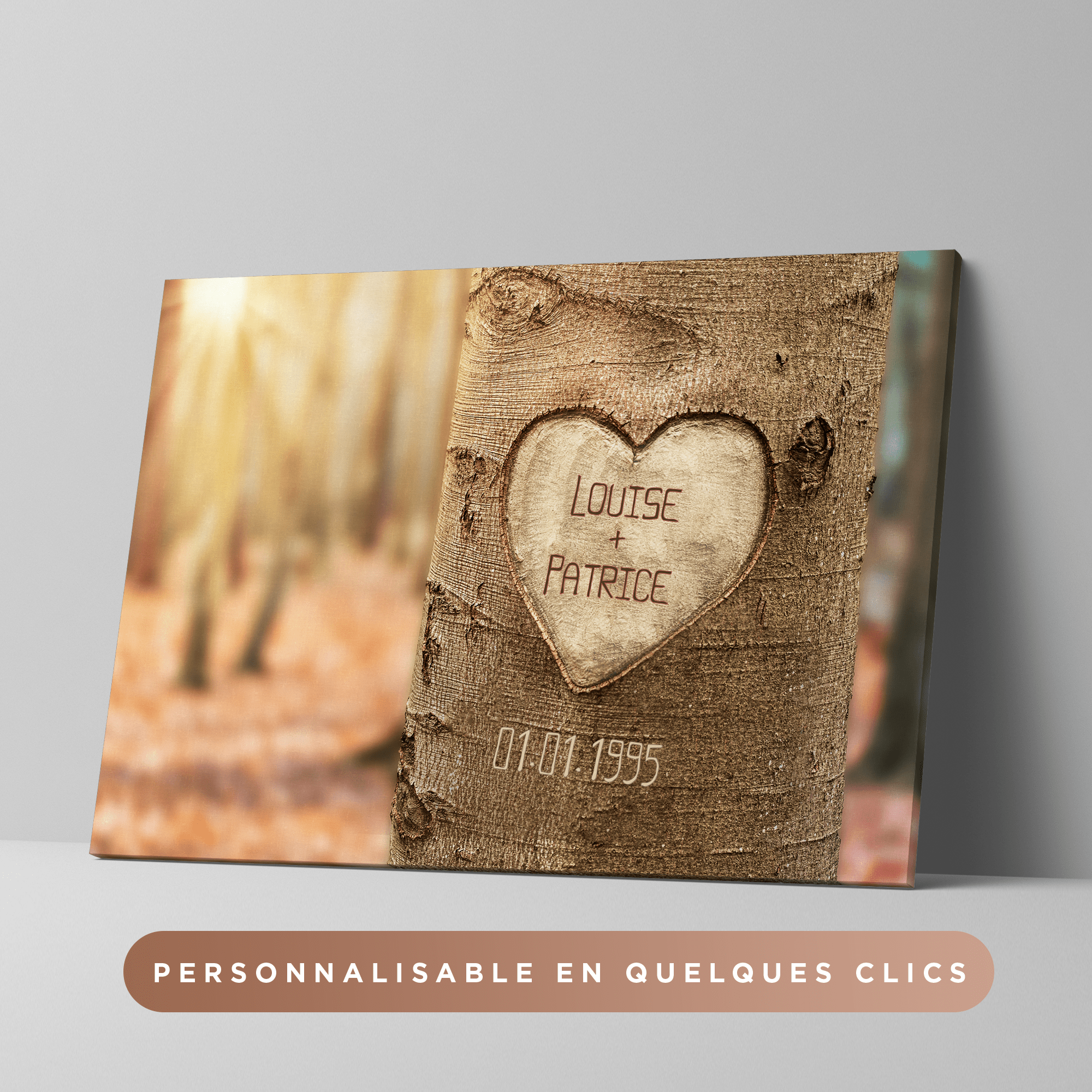 Unik® | Tableau Couple Personnalisable 