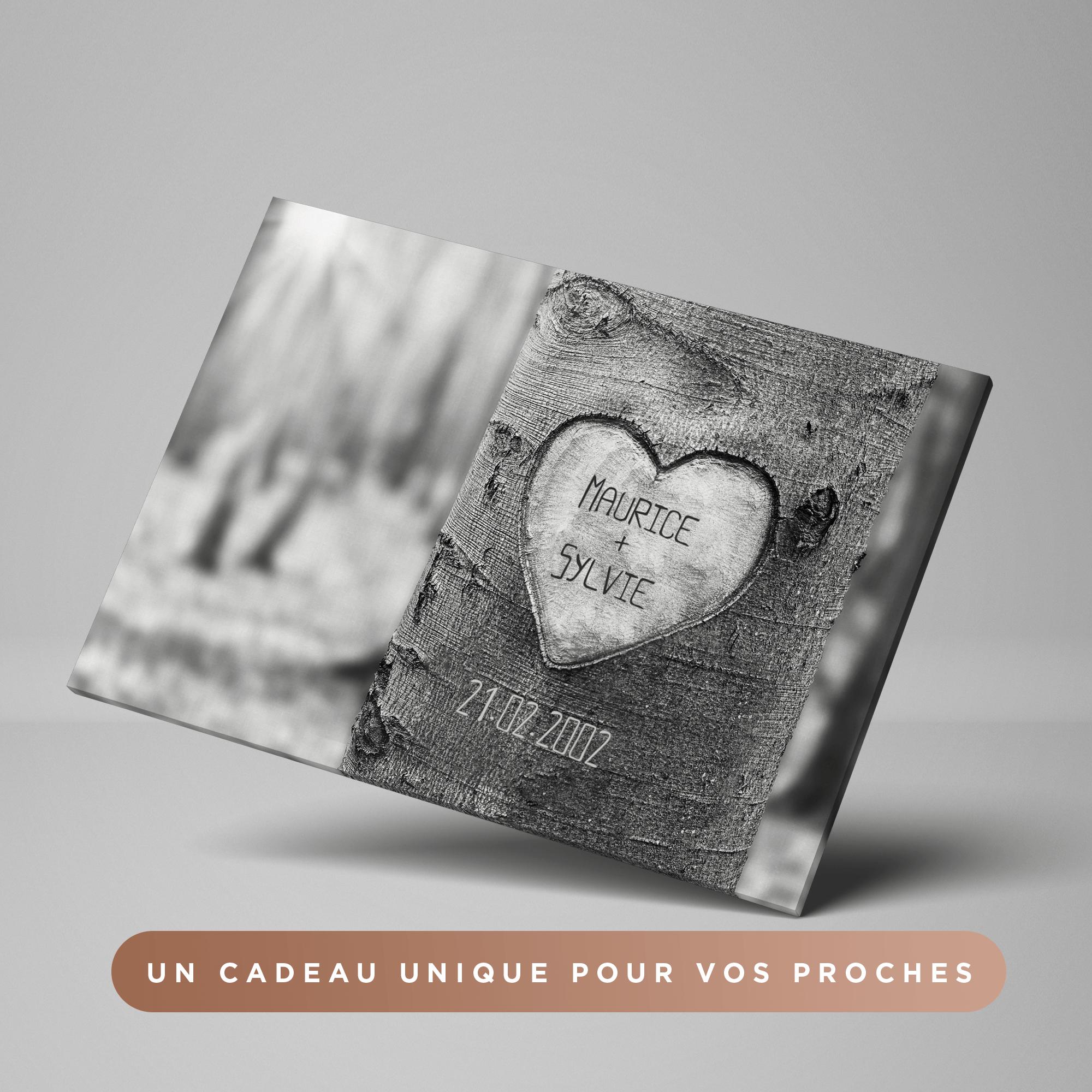 Unik® | Tableau Couple Personnalisable 