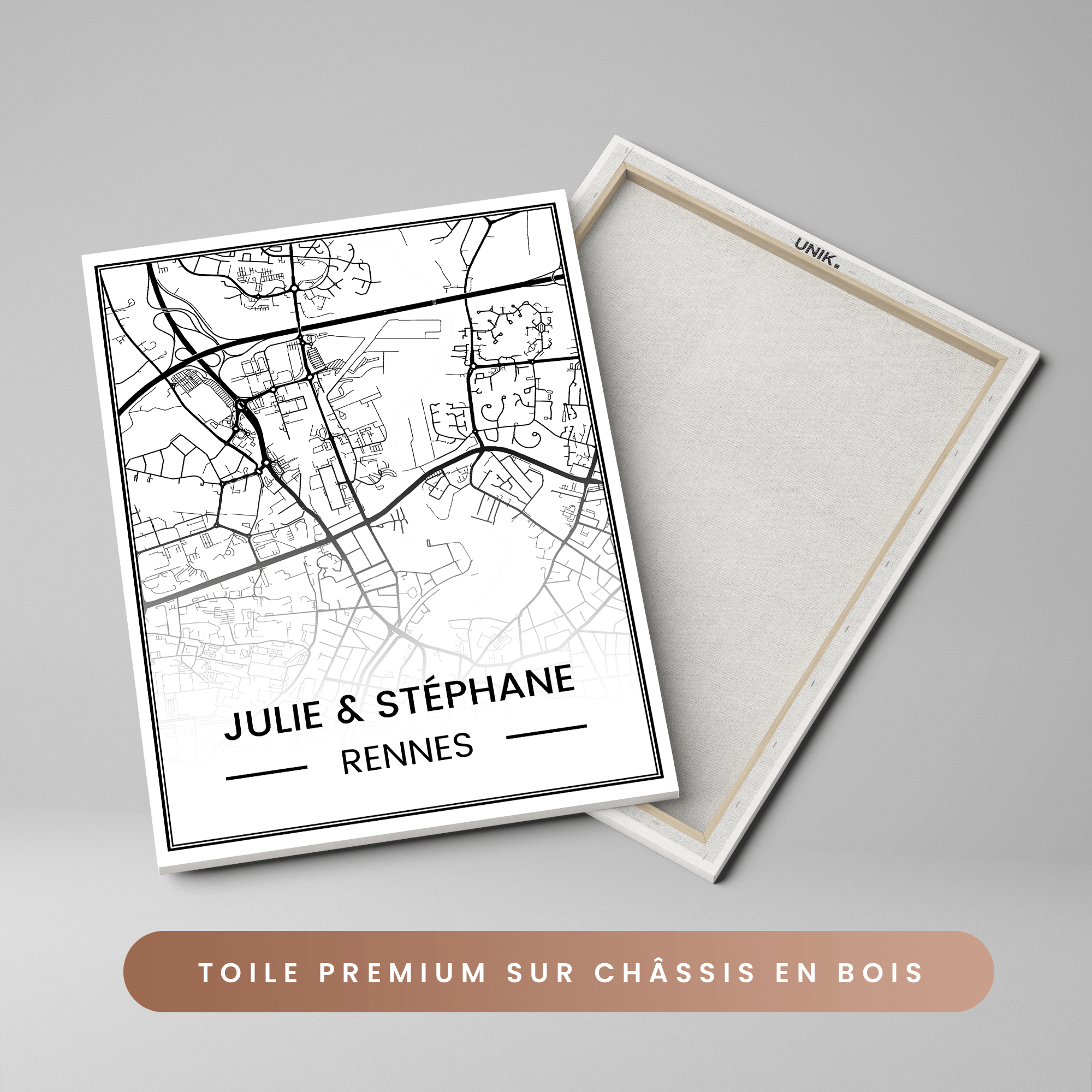 Unik® | Tableau Couple Personnalisable 