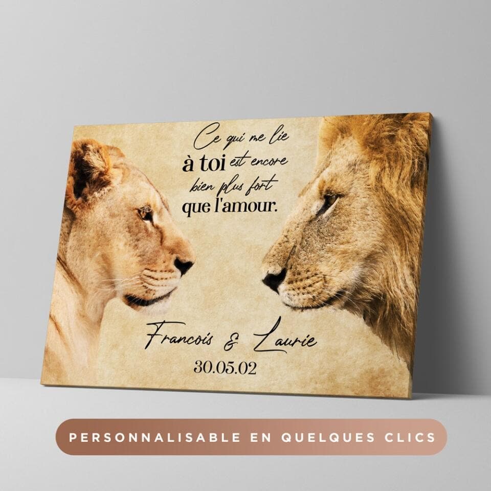 Unik® | Tableau Couple Personnalisable 