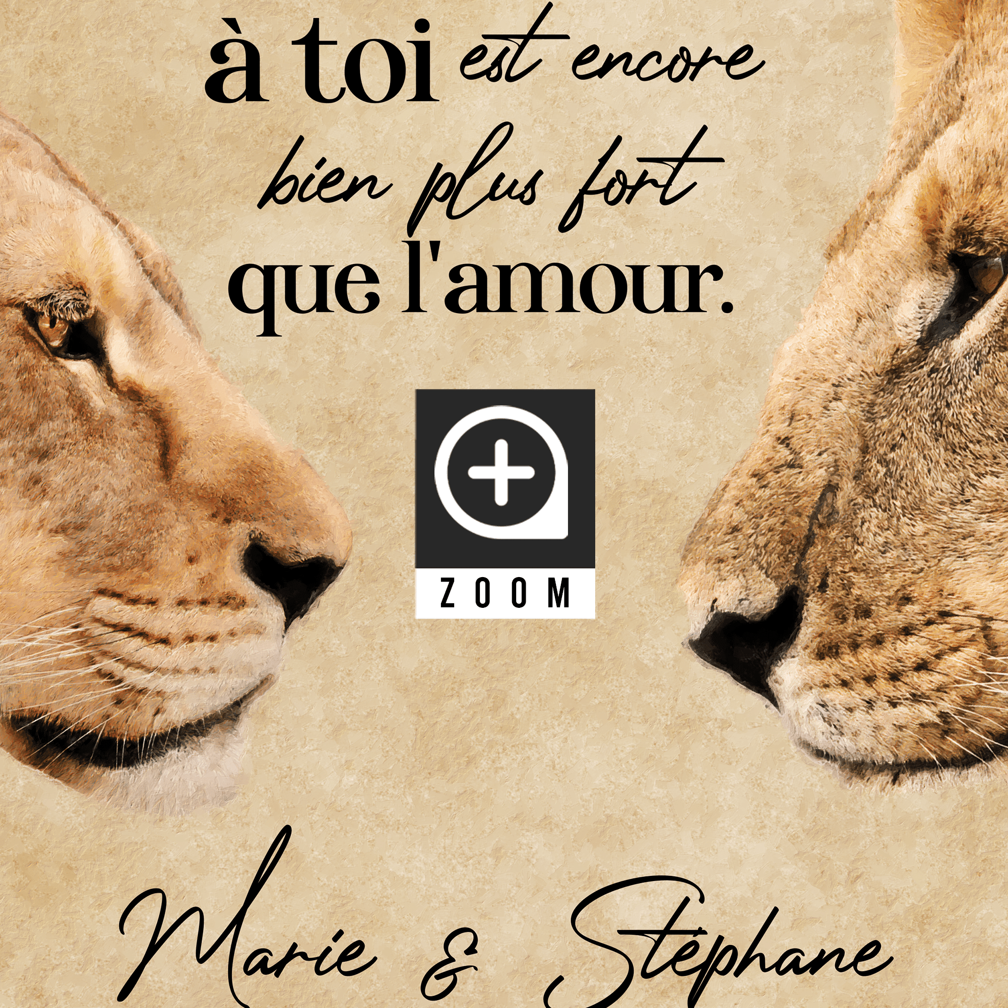 Unik® | Tableau Couple Personnalisable 