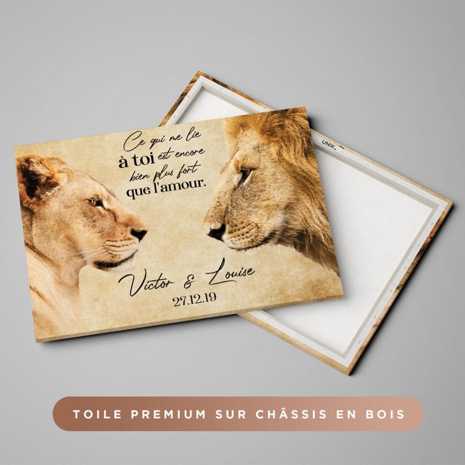 Unik® | Tableau Couple Personnalisable 