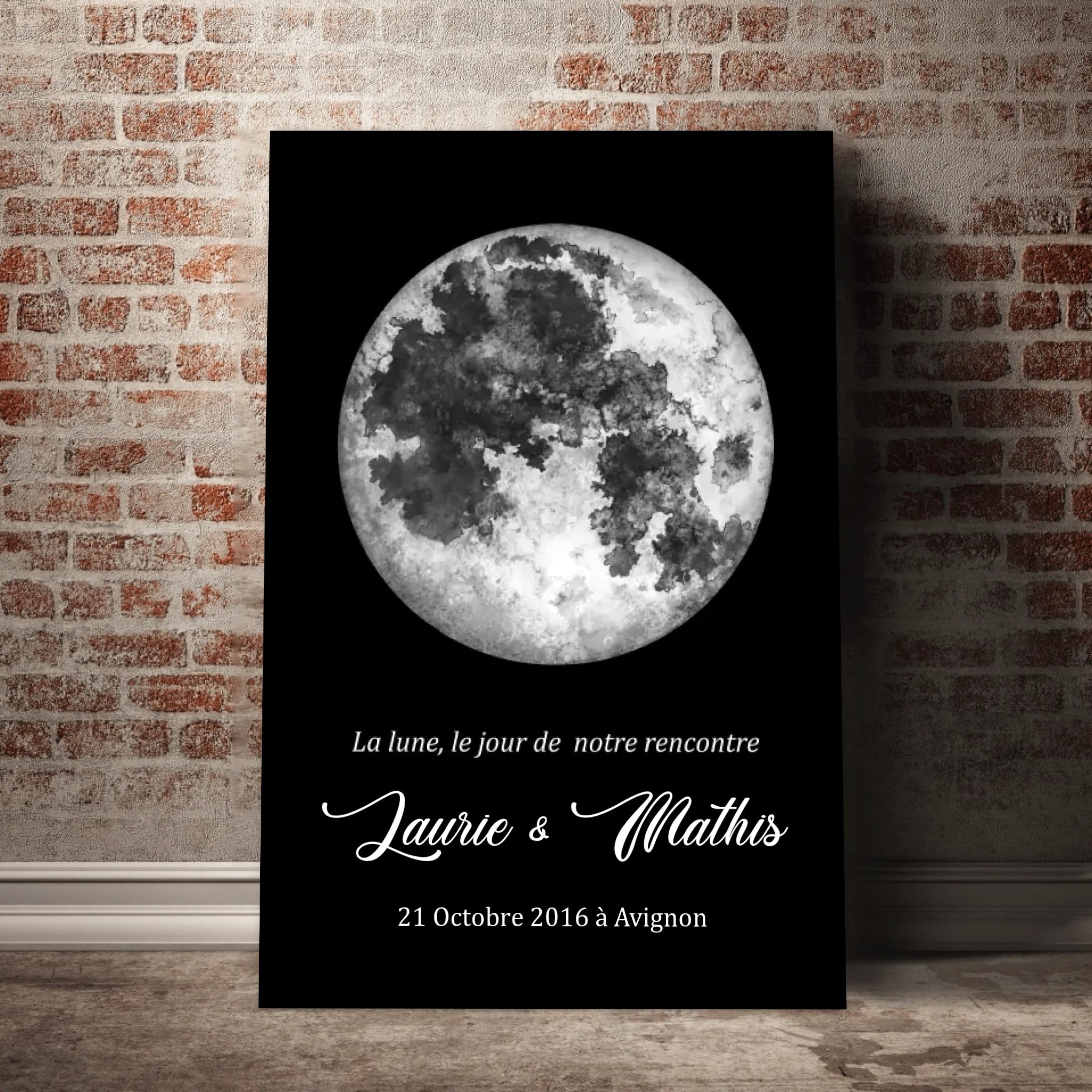 Unik® | Tableau Couple Personnalisable 