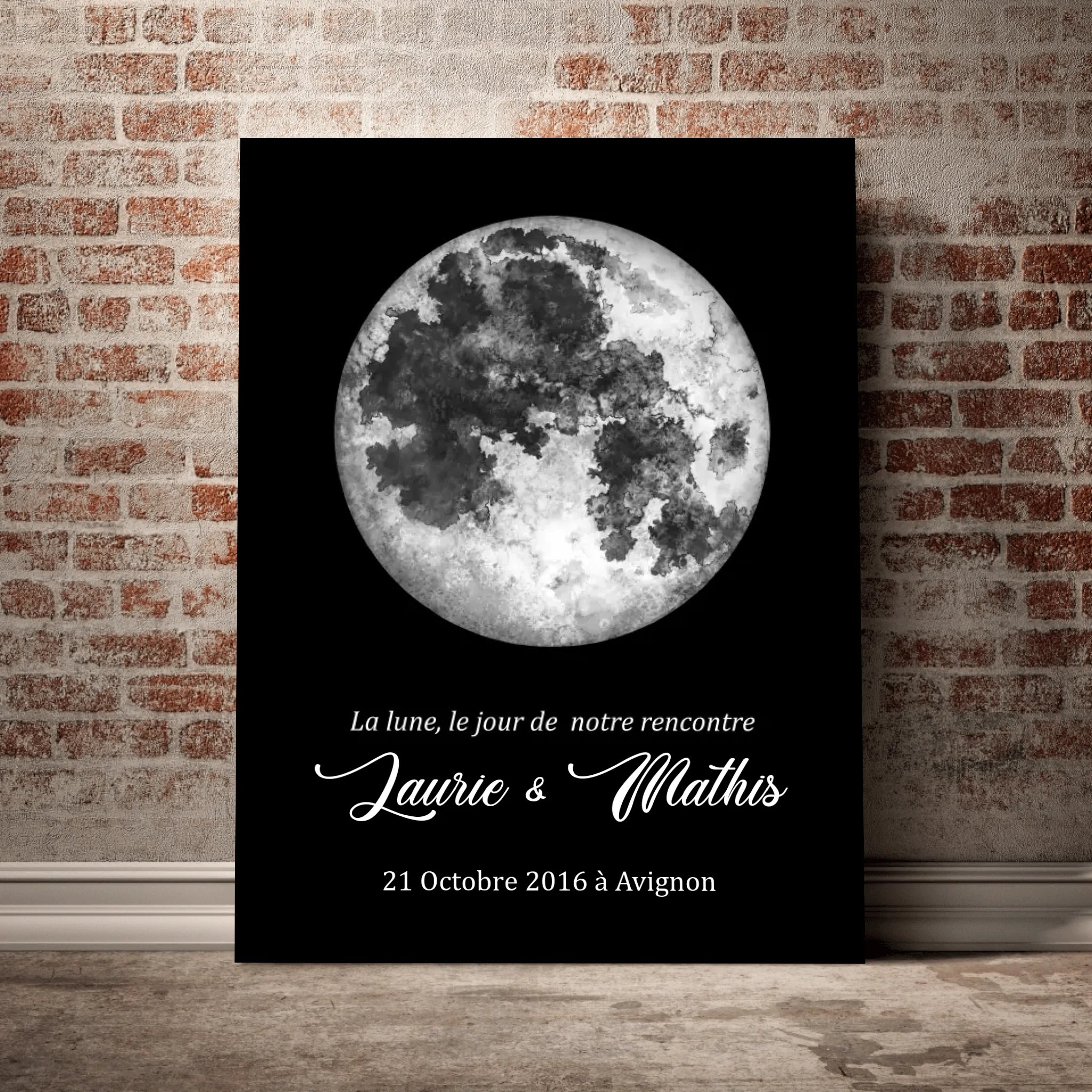 Unik® | Tableau Couple Personnalisable 