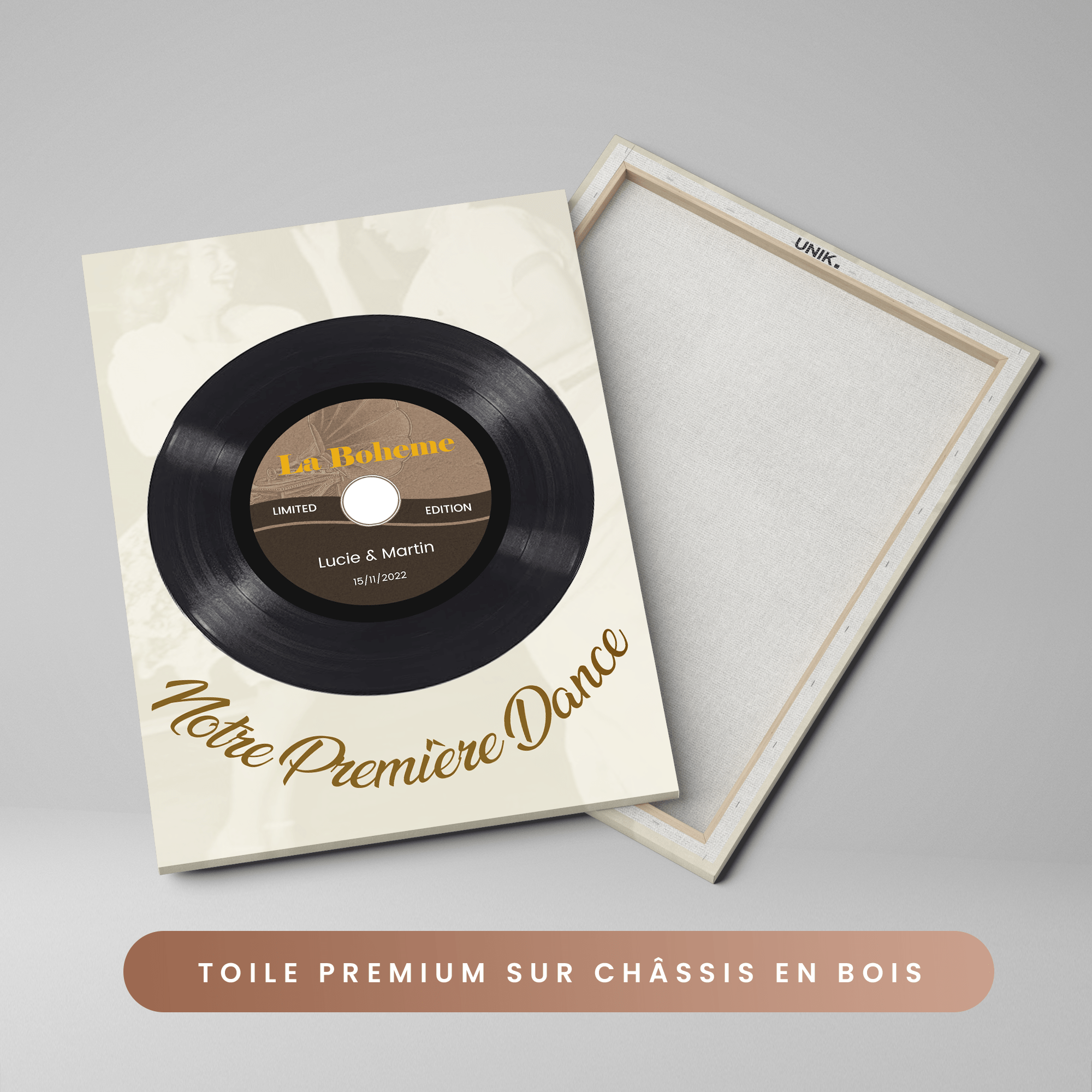 Unik® | Tableau Couple Personnalisable 