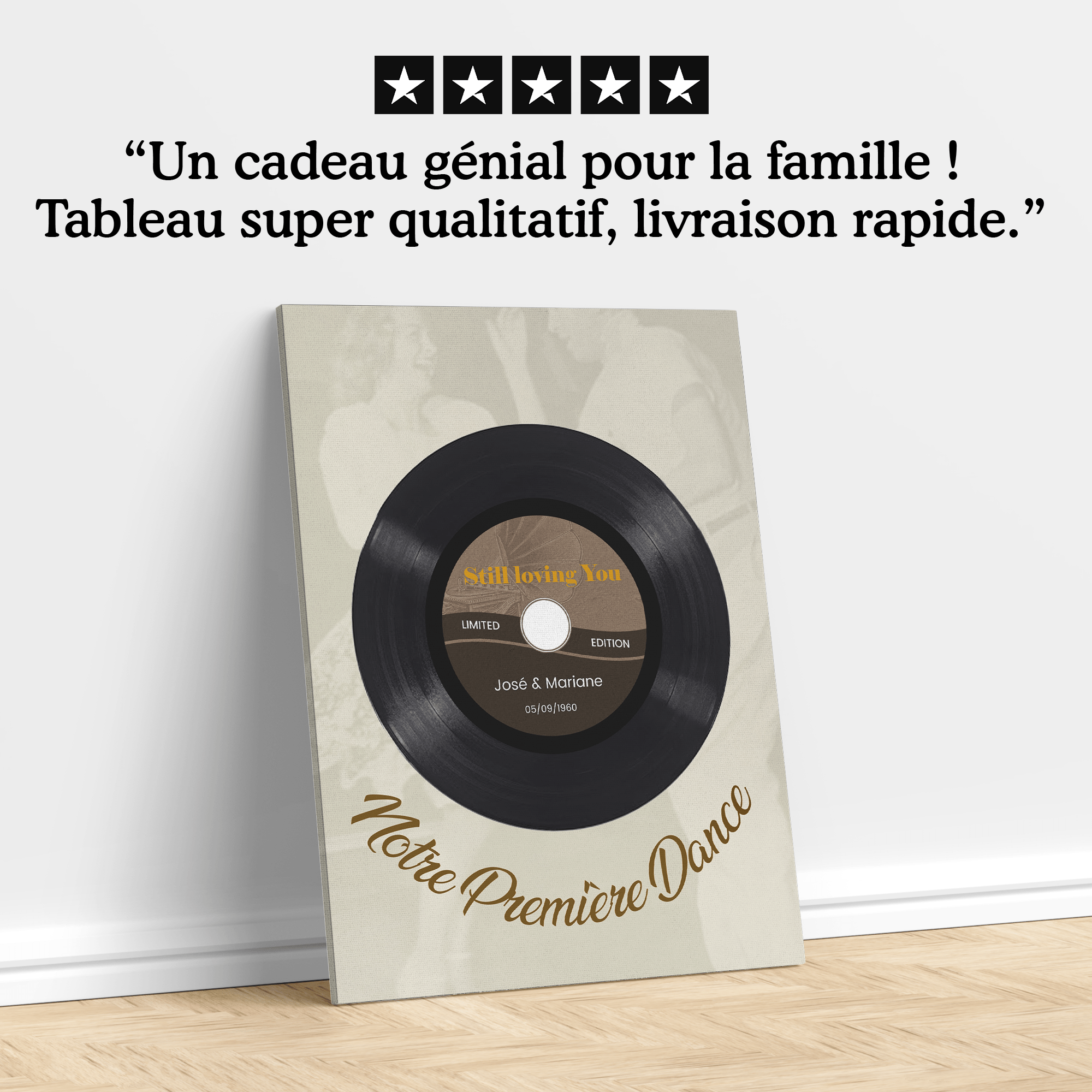 Unik® | Tableau Couple Personnalisable 