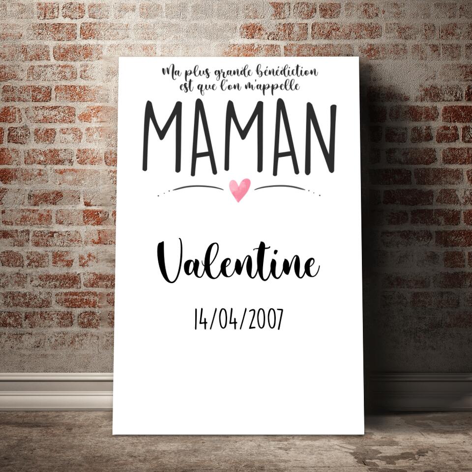 Unik® | Tableau Familiale Personnalisable 