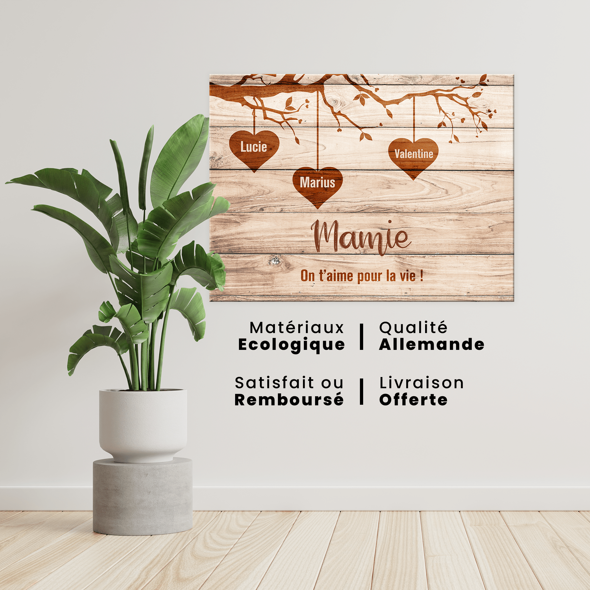 Unik® | Tableau Famille Personnalisable 