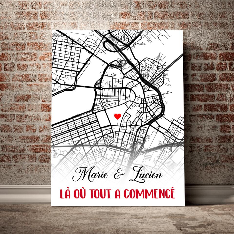 Unik® | Tableau Map Personnalisé - Unik Galerie