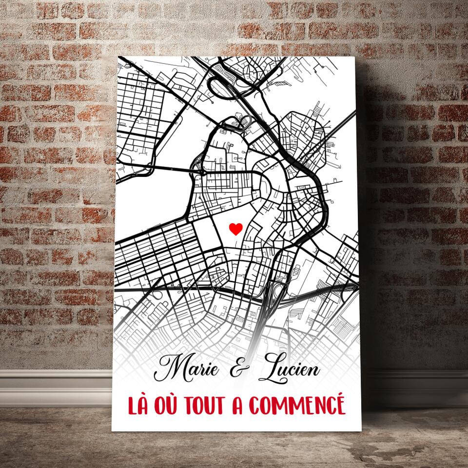 Unik® | Tableau Map Personnalisé - Unik Galerie