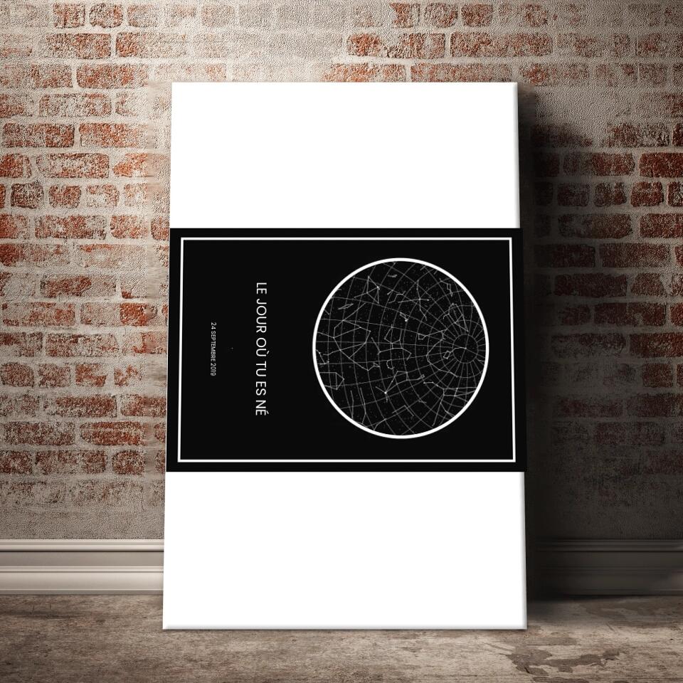 Unik® | Tableau Naissance Personnalisable 