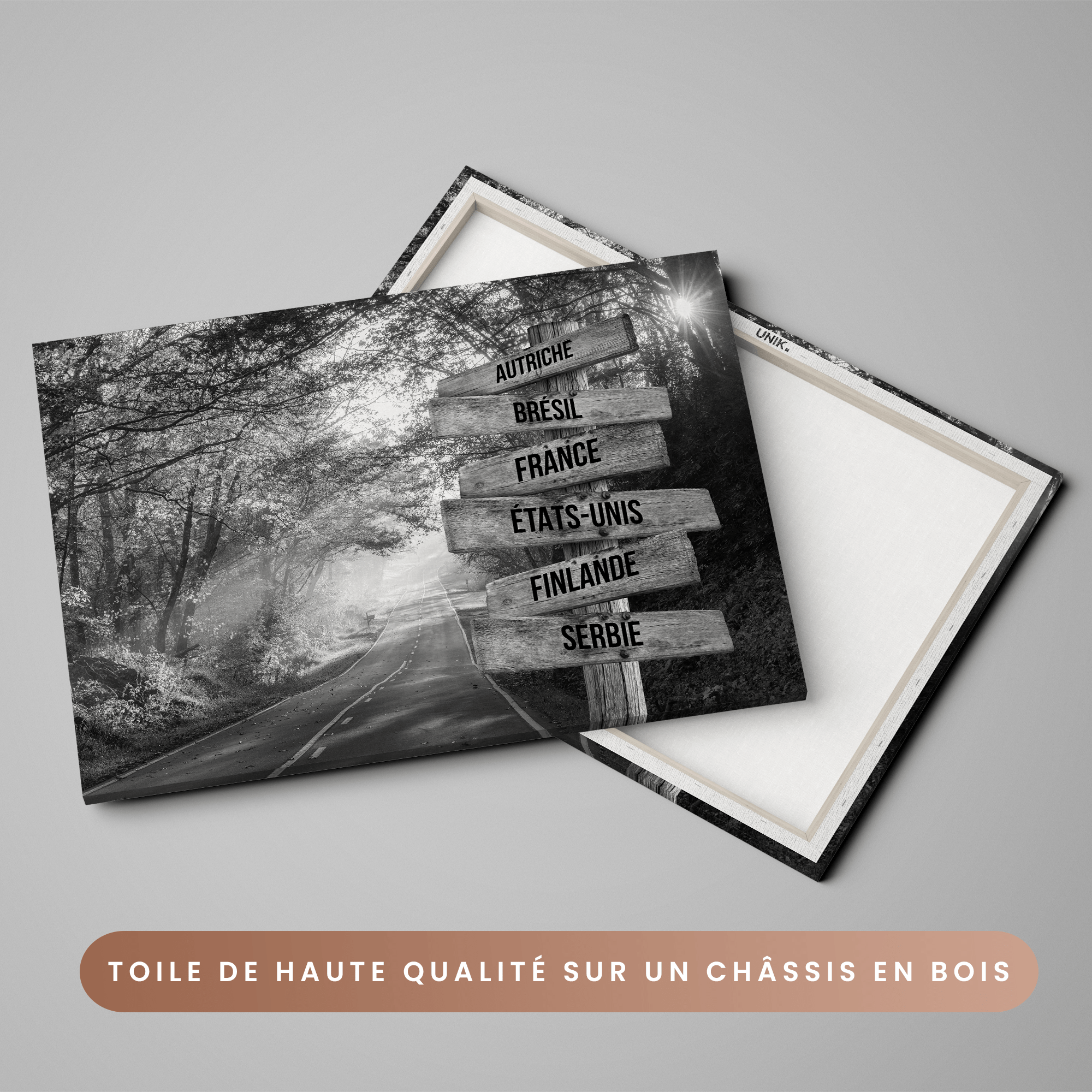 Unik® | Tableau Pays Personnalisable 