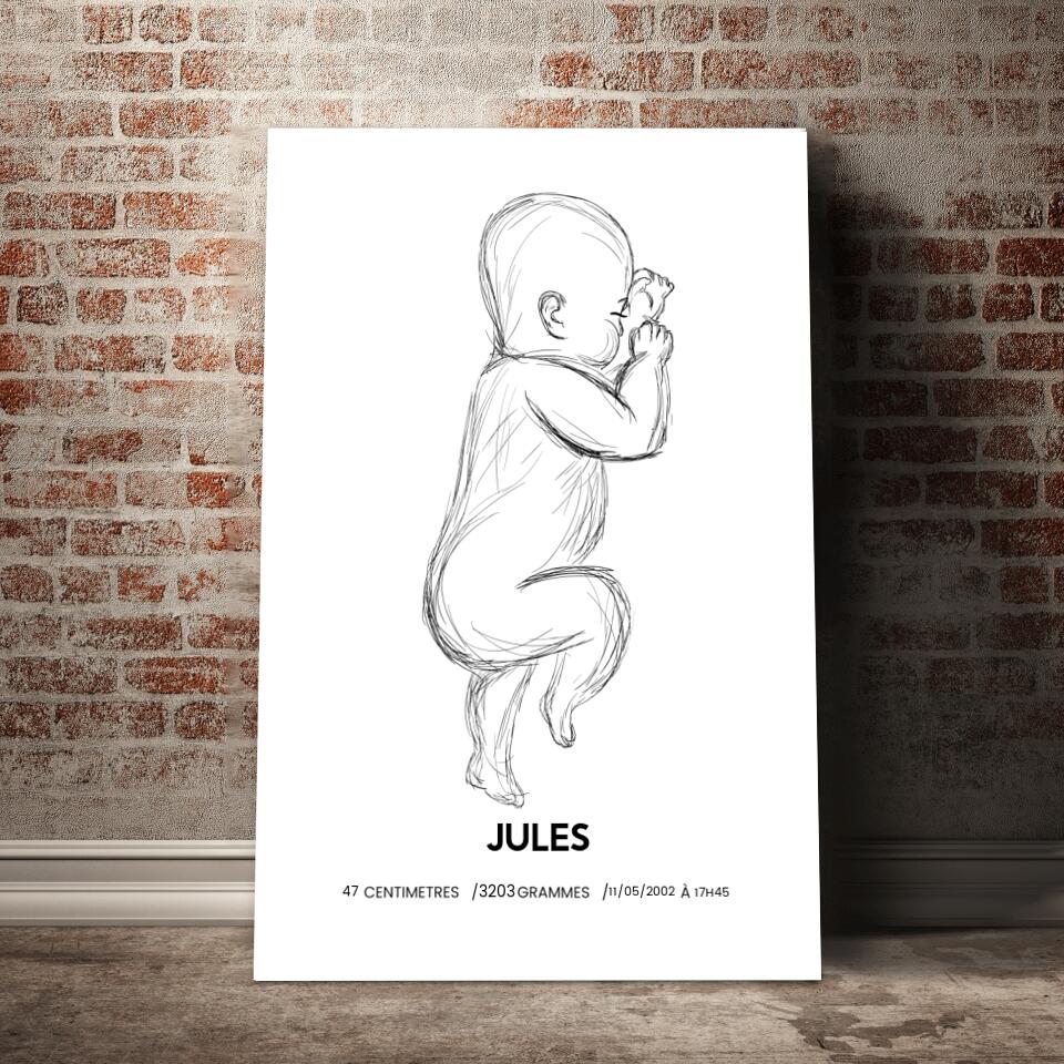 Unik® | Tableau Personnalisable Naissance 