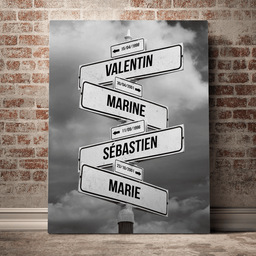 Unik® | Tableau Prénoms Personnalisable - Unik Galerie