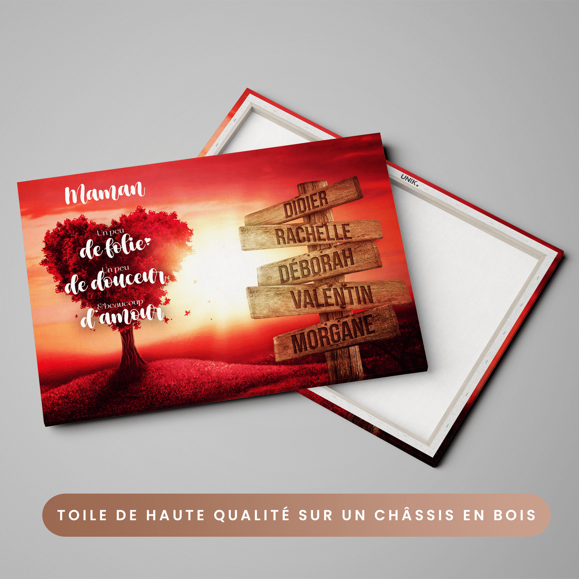 Unik® | Tableau Prénoms Personnalisable 