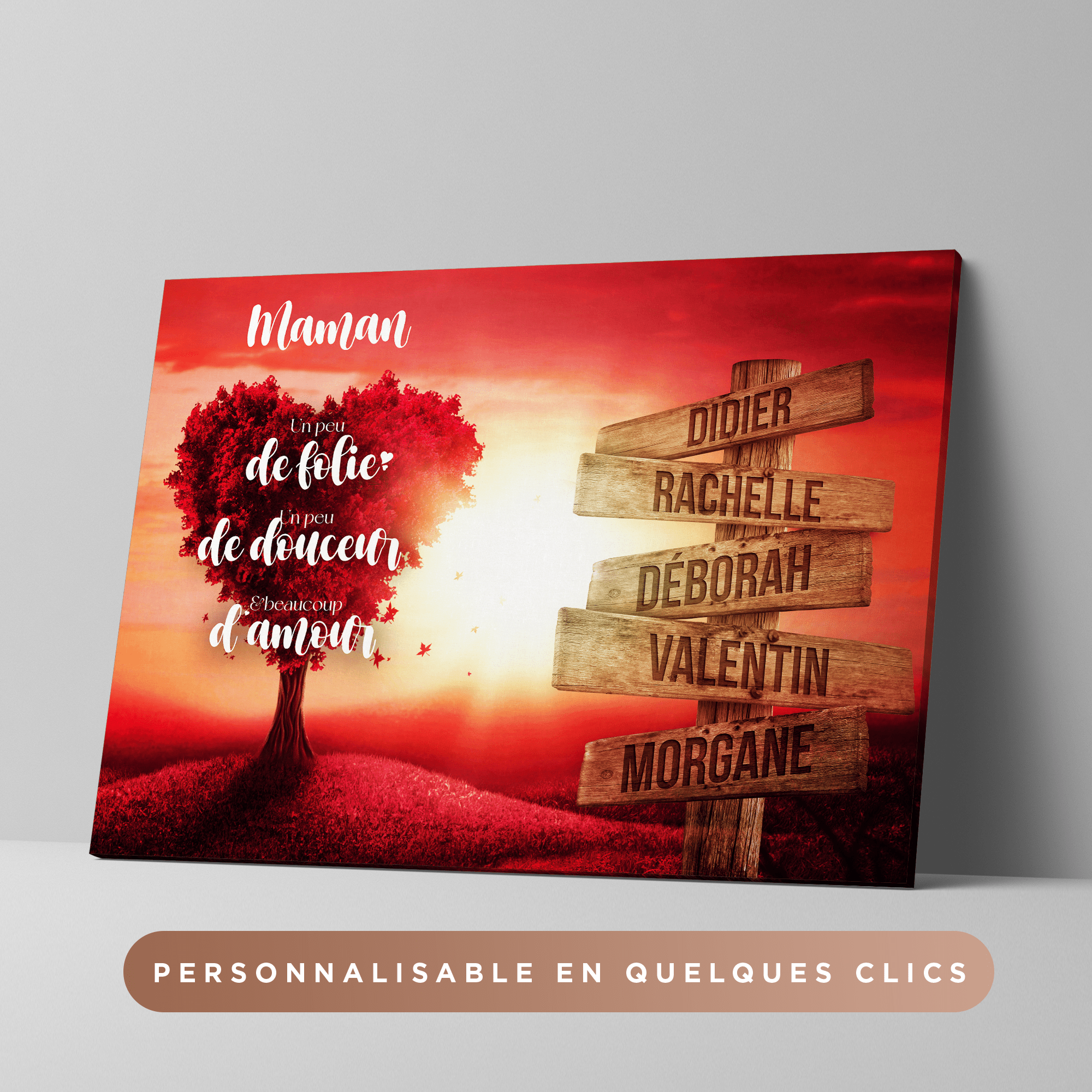 Unik® | Tableau Prénoms Personnalisable 