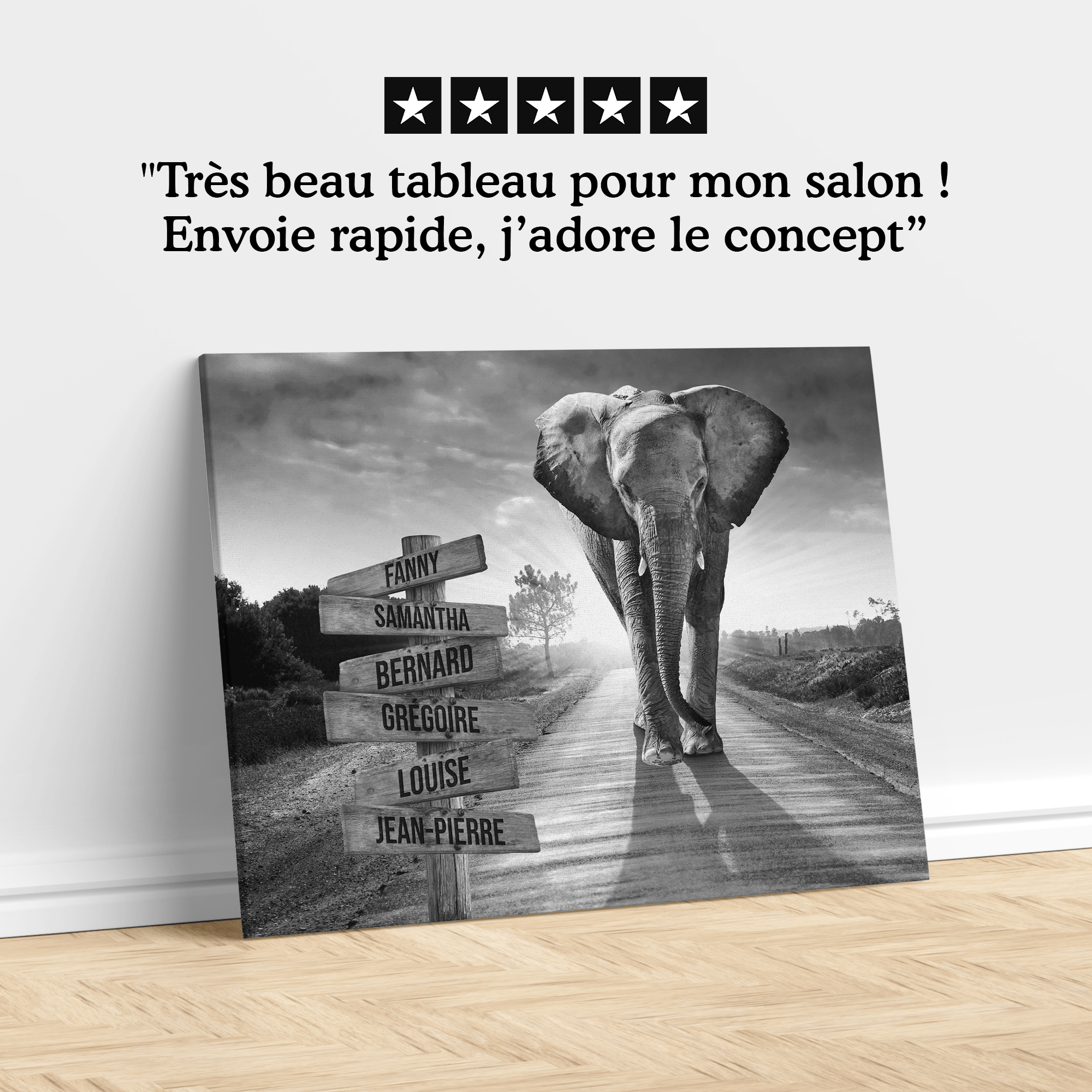 Unik® | Tableau Prénoms Personnalisable 