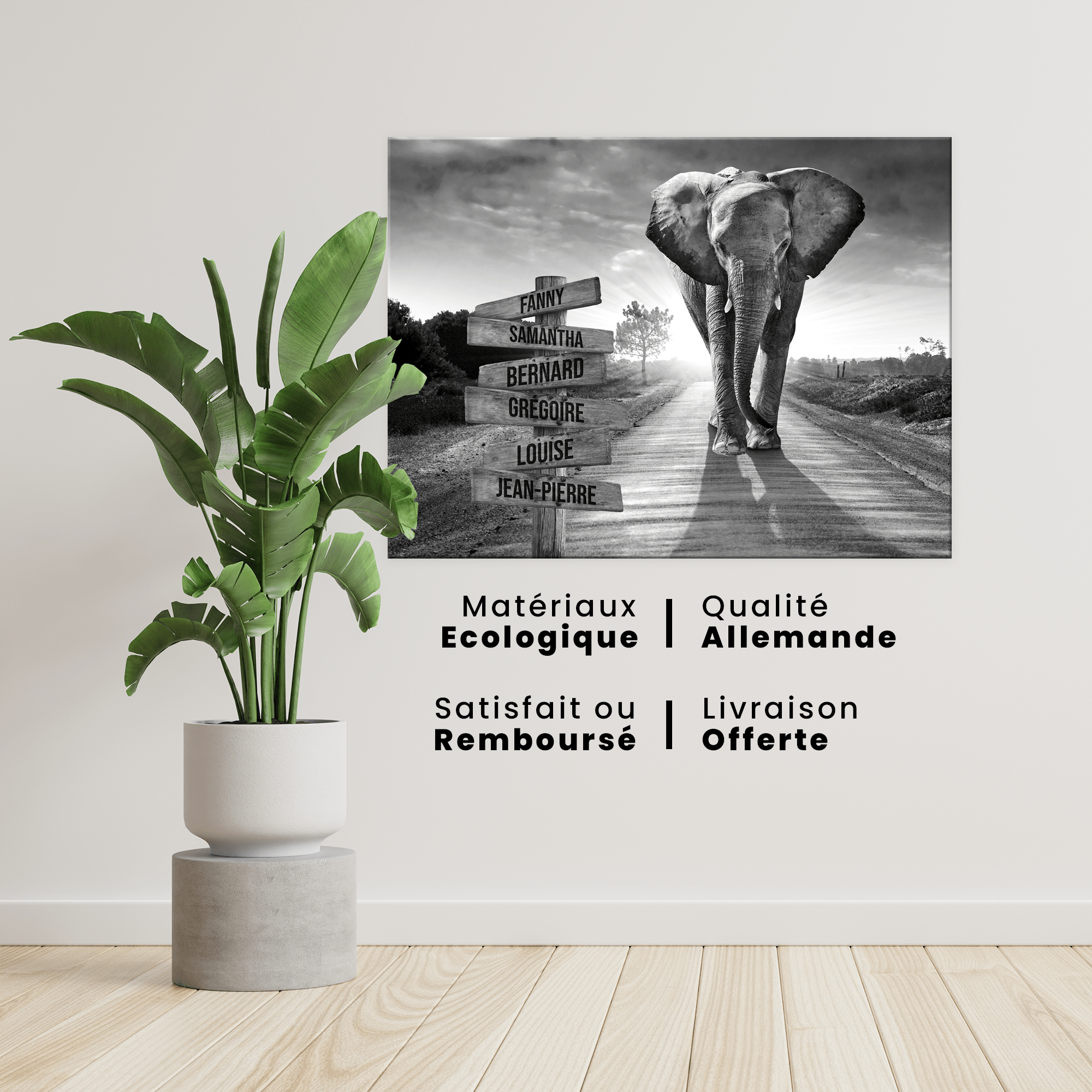 Unik® | Tableau Prénoms Personnalisable 