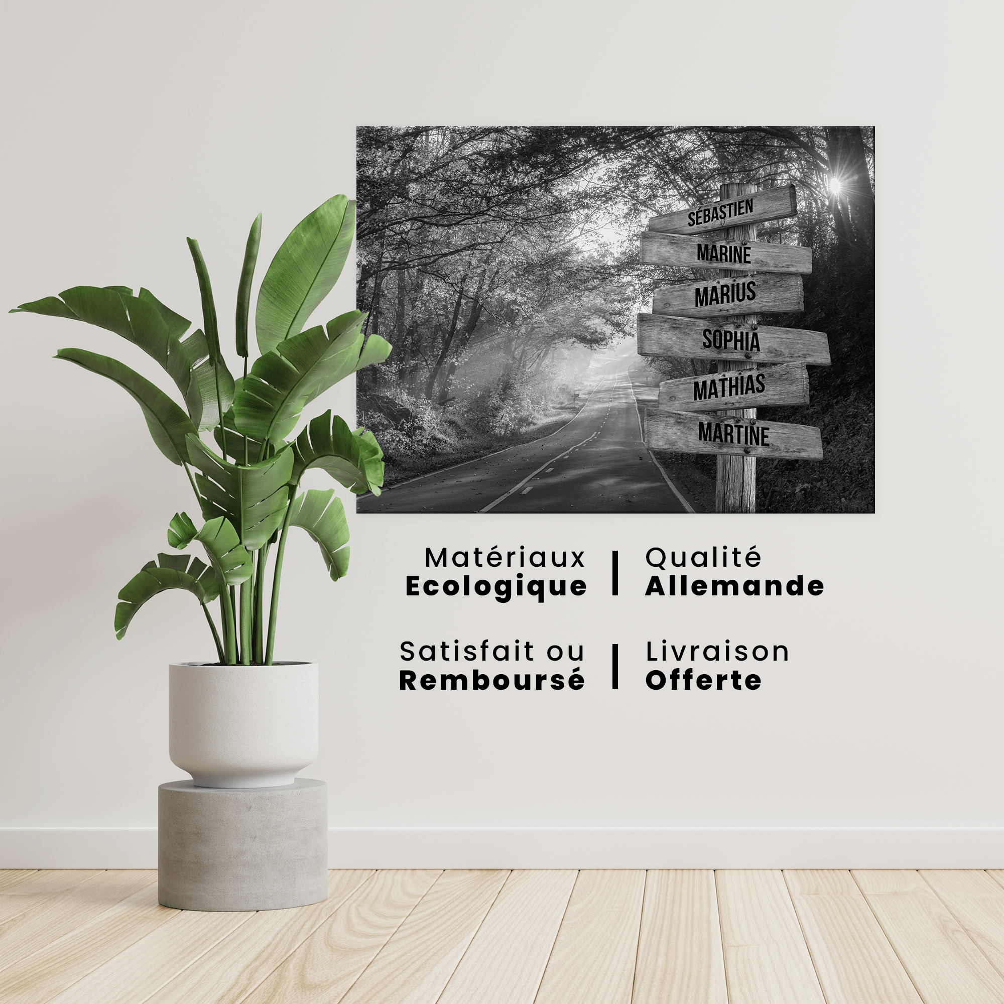 Unik® | Tableau Prénoms Personnalisable 