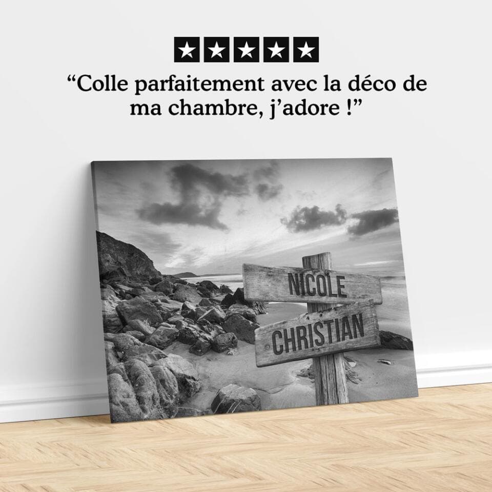 Unik® | Tableau Prénoms Personnalisable 