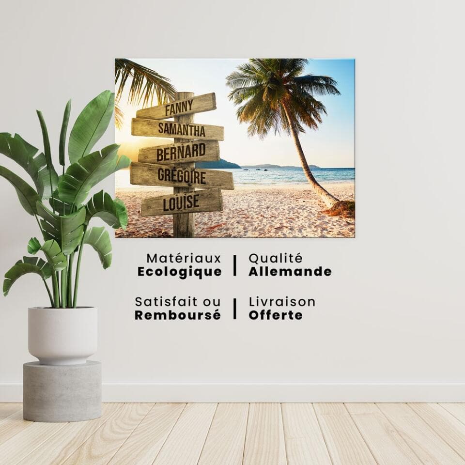 Unik® | Tableau Prénoms Personnalisable 