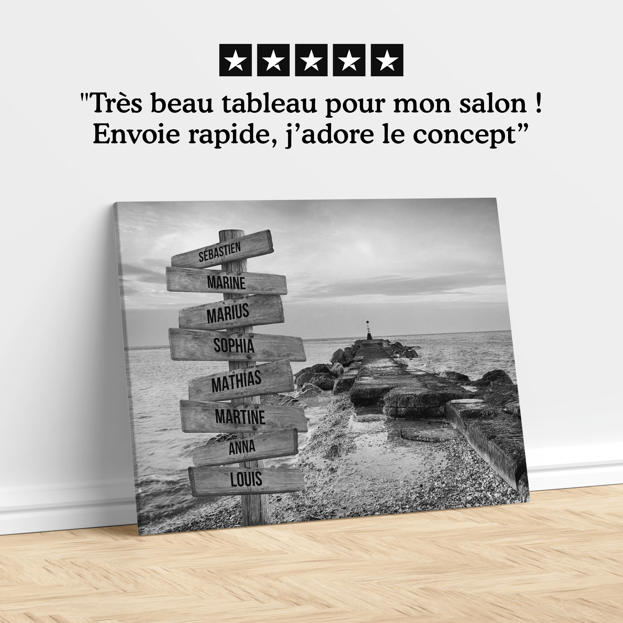 Unik® | Tableau Prénoms Personnalisable 