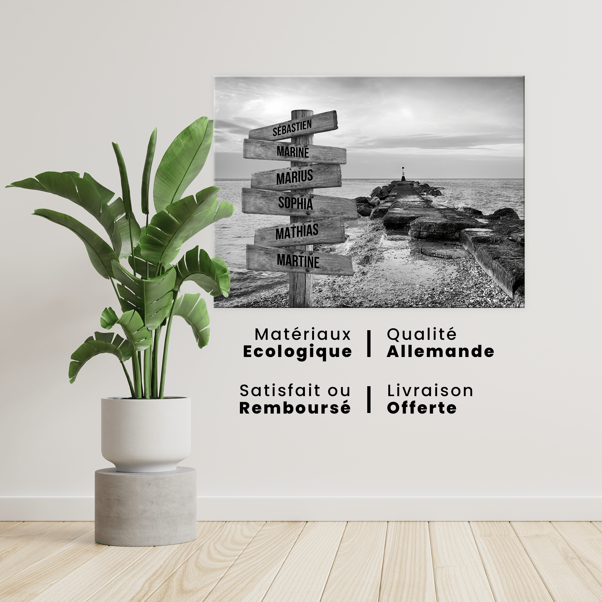 Unik® | Tableau Prénoms Personnalisable 