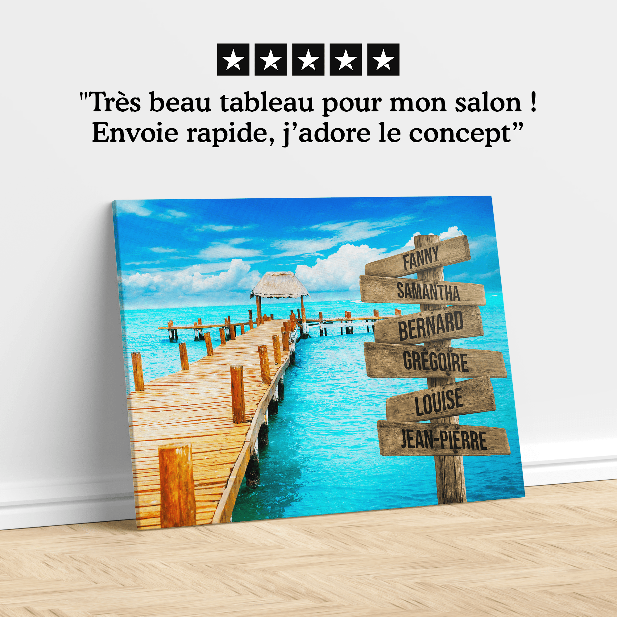 Unik® | Tableau Prénoms Personnalisable 