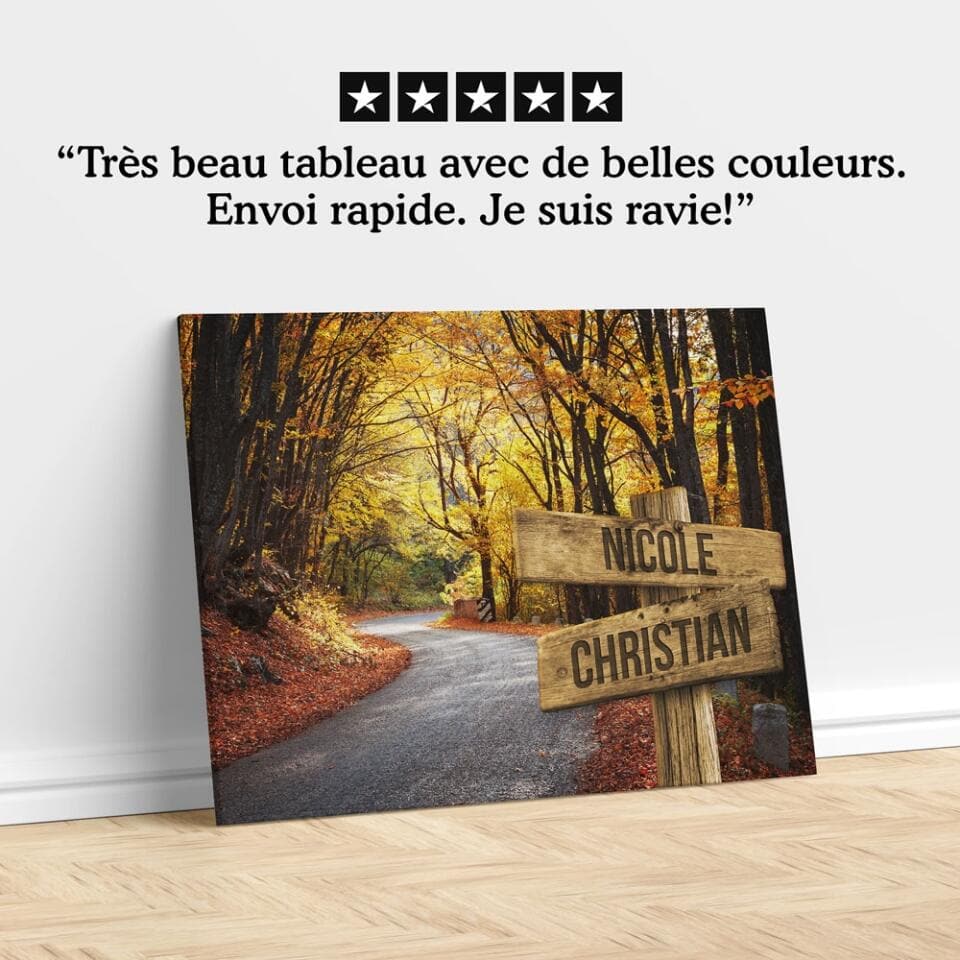 Unik® | Tableau Prénoms Personnalisable 