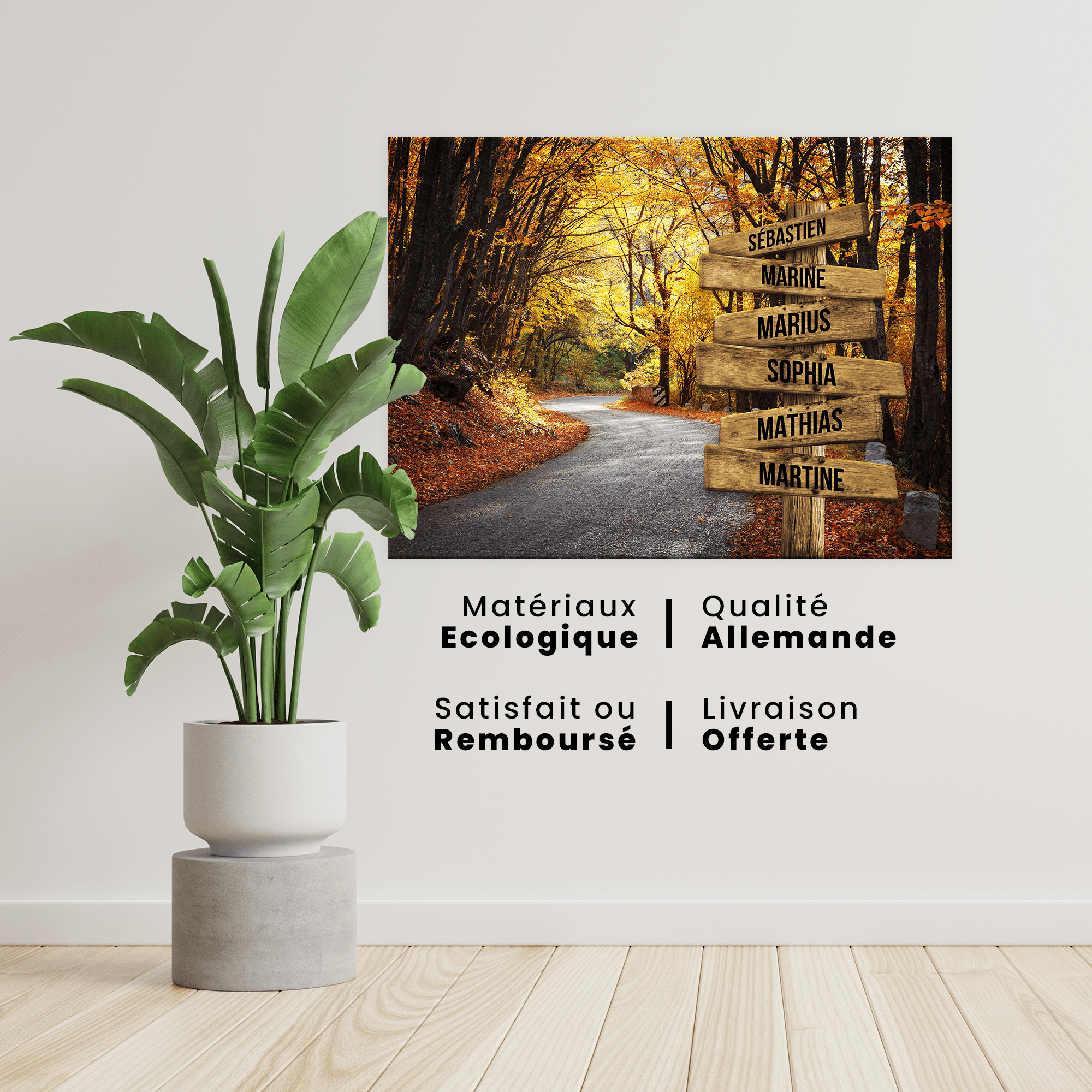 Unik® | Tableau Prénoms Personnalisable 