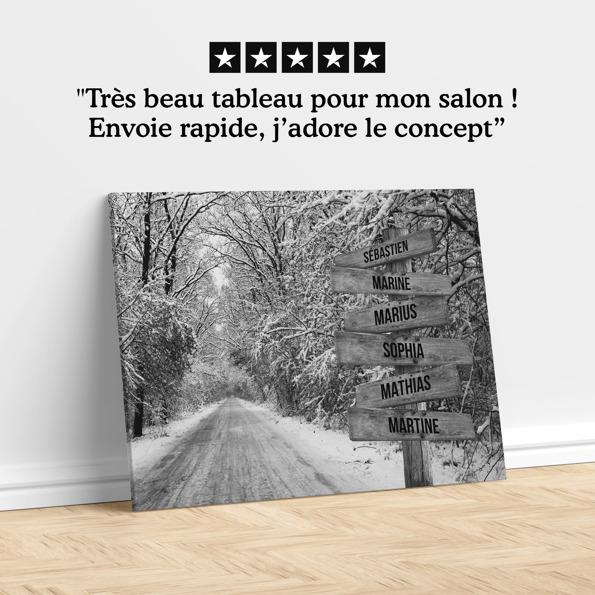 Unik® | Tableau Prénoms Personnalisable 