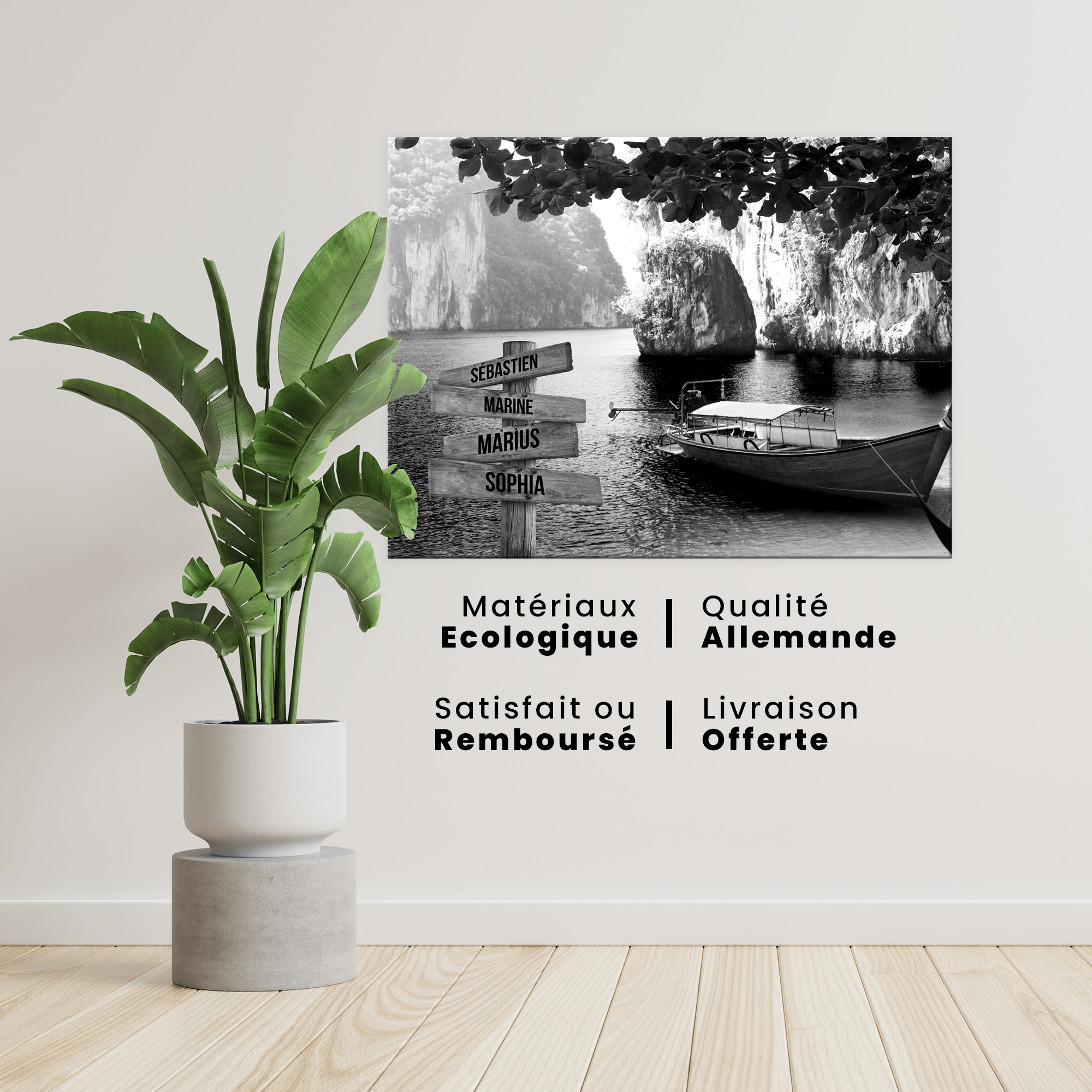 Unik® | Tableau Prénoms Personnalisable 