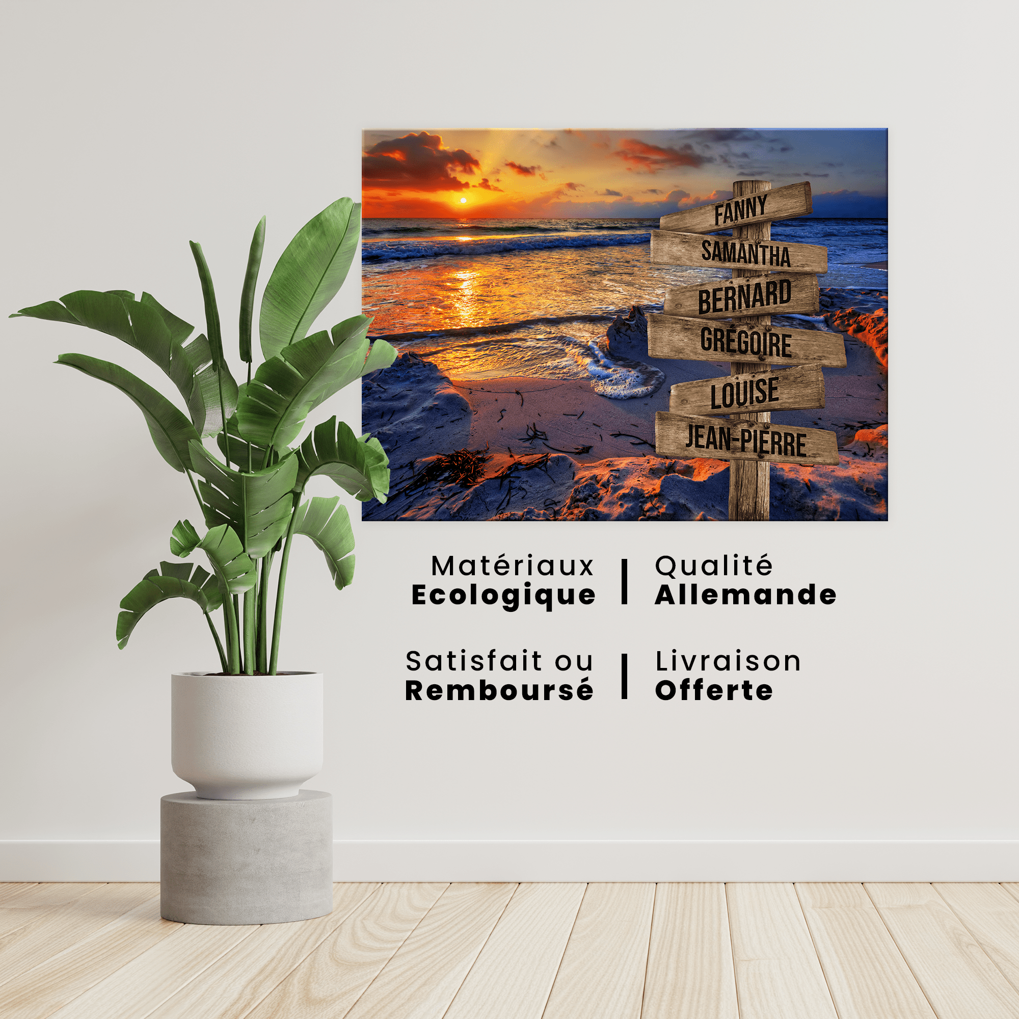 Unik® | Tableau Prénoms Personnalisable 