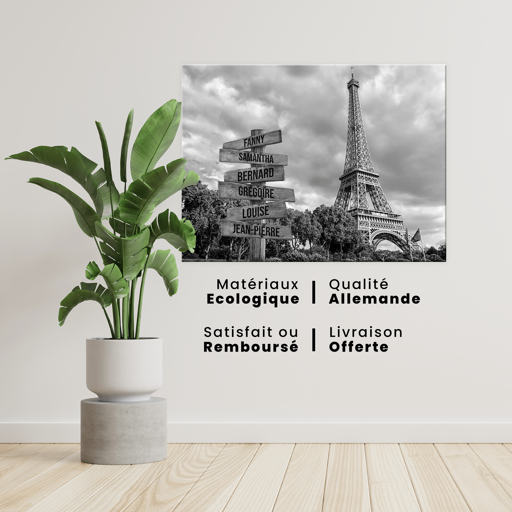 Unik® | Tableau Prénoms Personnalisable 