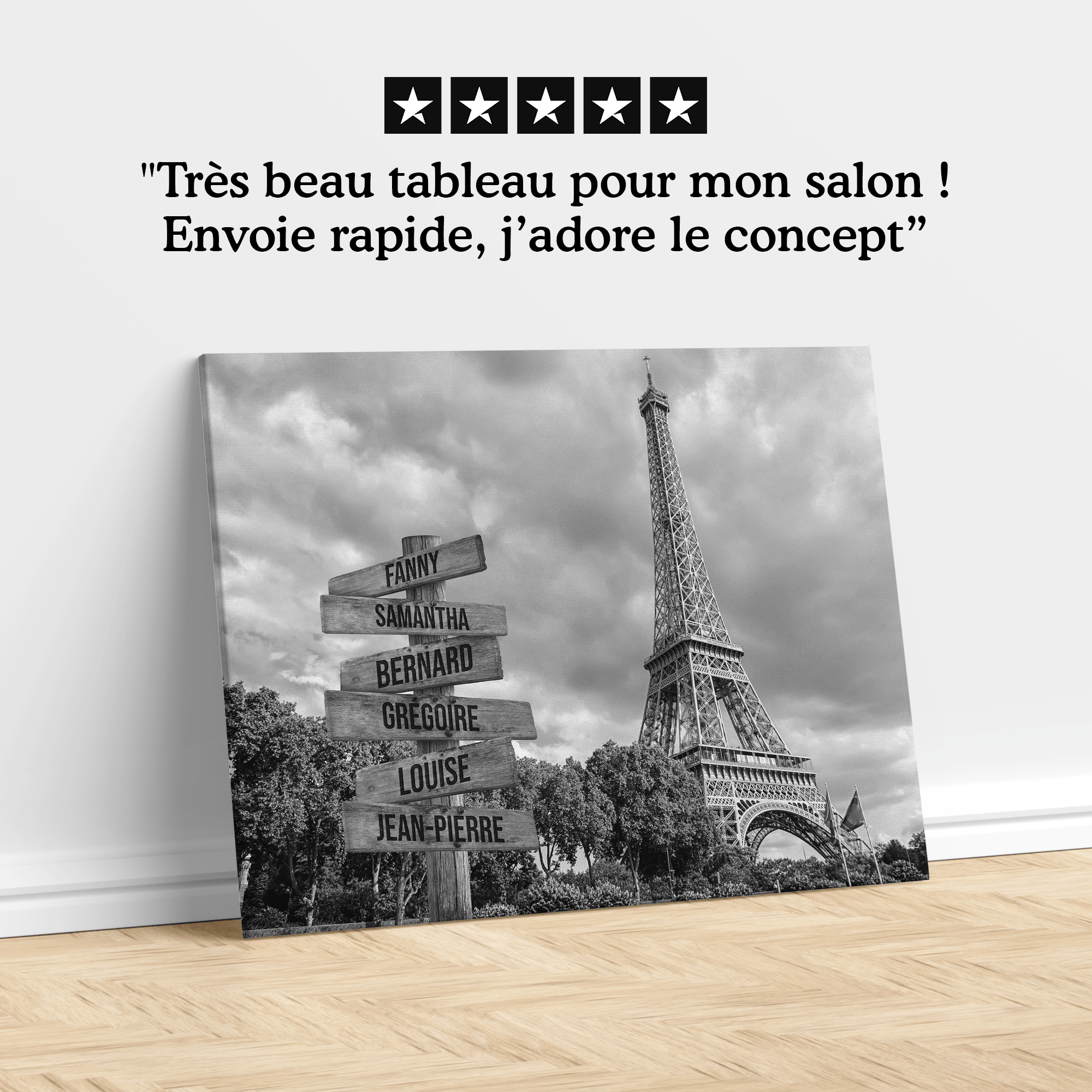 Unik® | Tableau Prénoms Personnalisable 